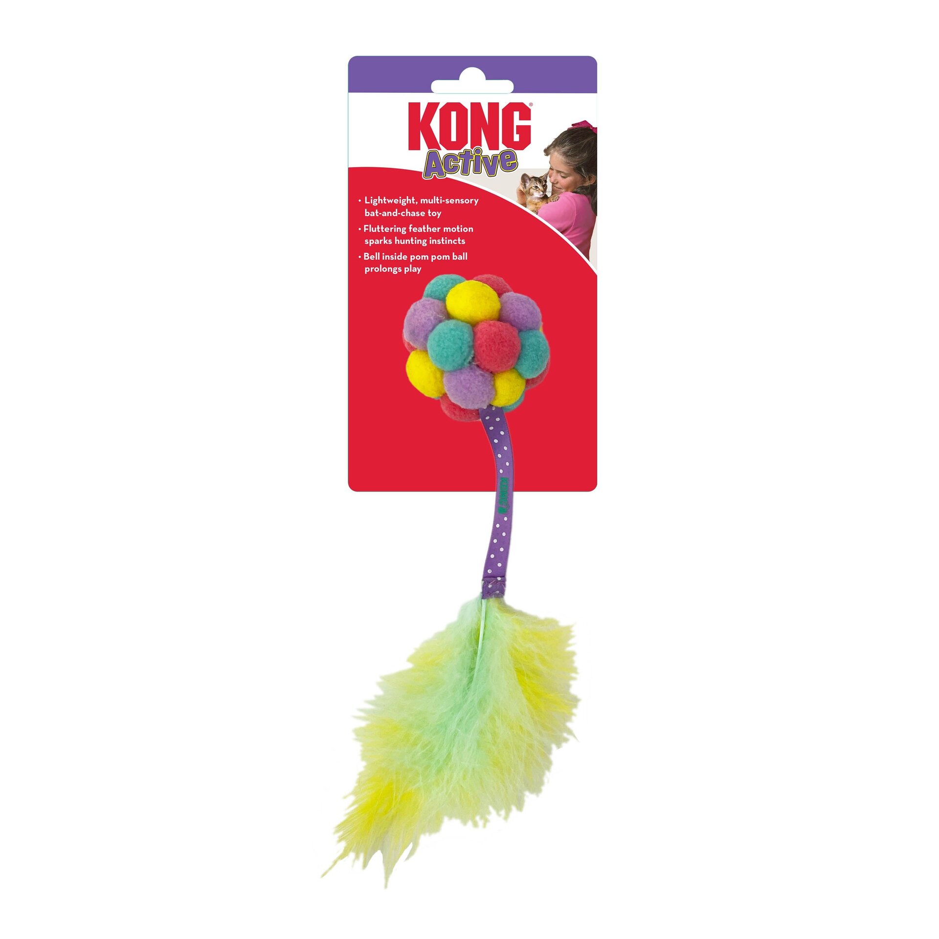 Pelotas Kong Cat Active Bubble Assorted - 3
