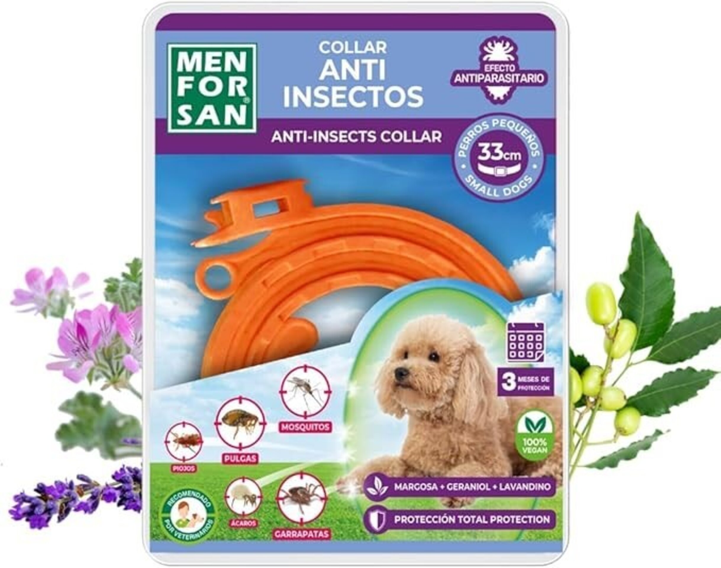 Collar Anti Insectos 3 Activos Perro - 5