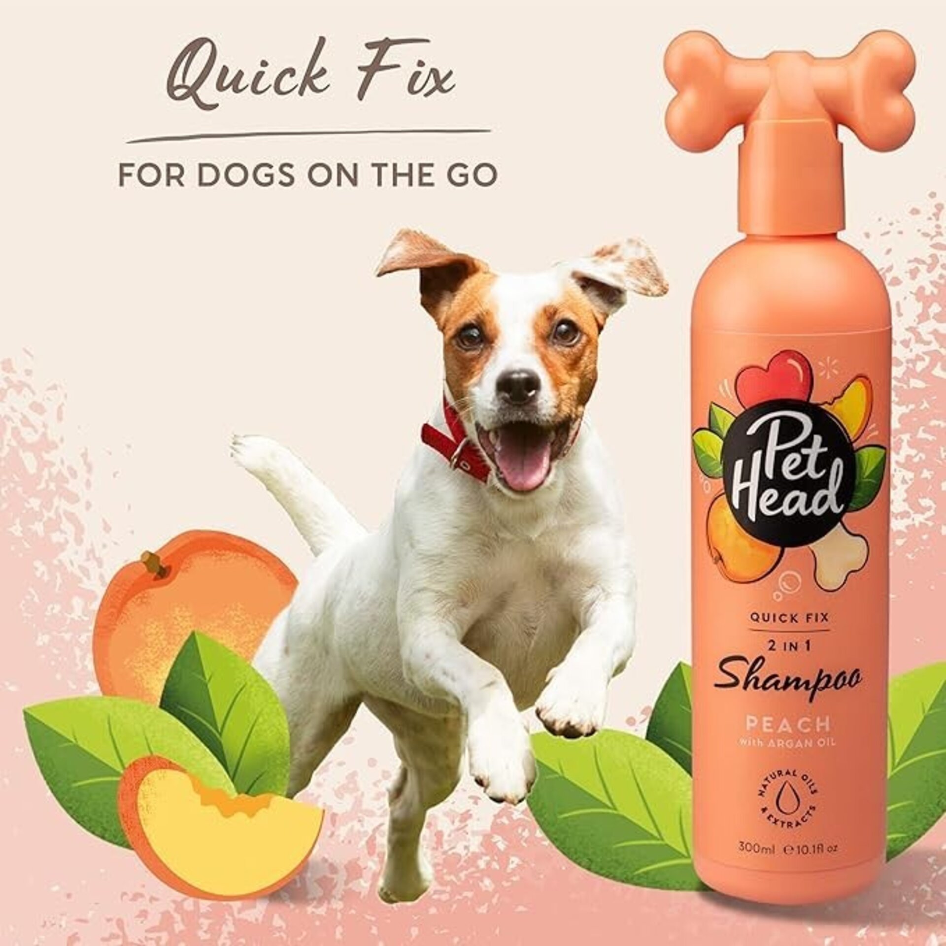 Champu Para Perros Pet Head Quick Fix Leave-In Melocotón Cómoda - 2