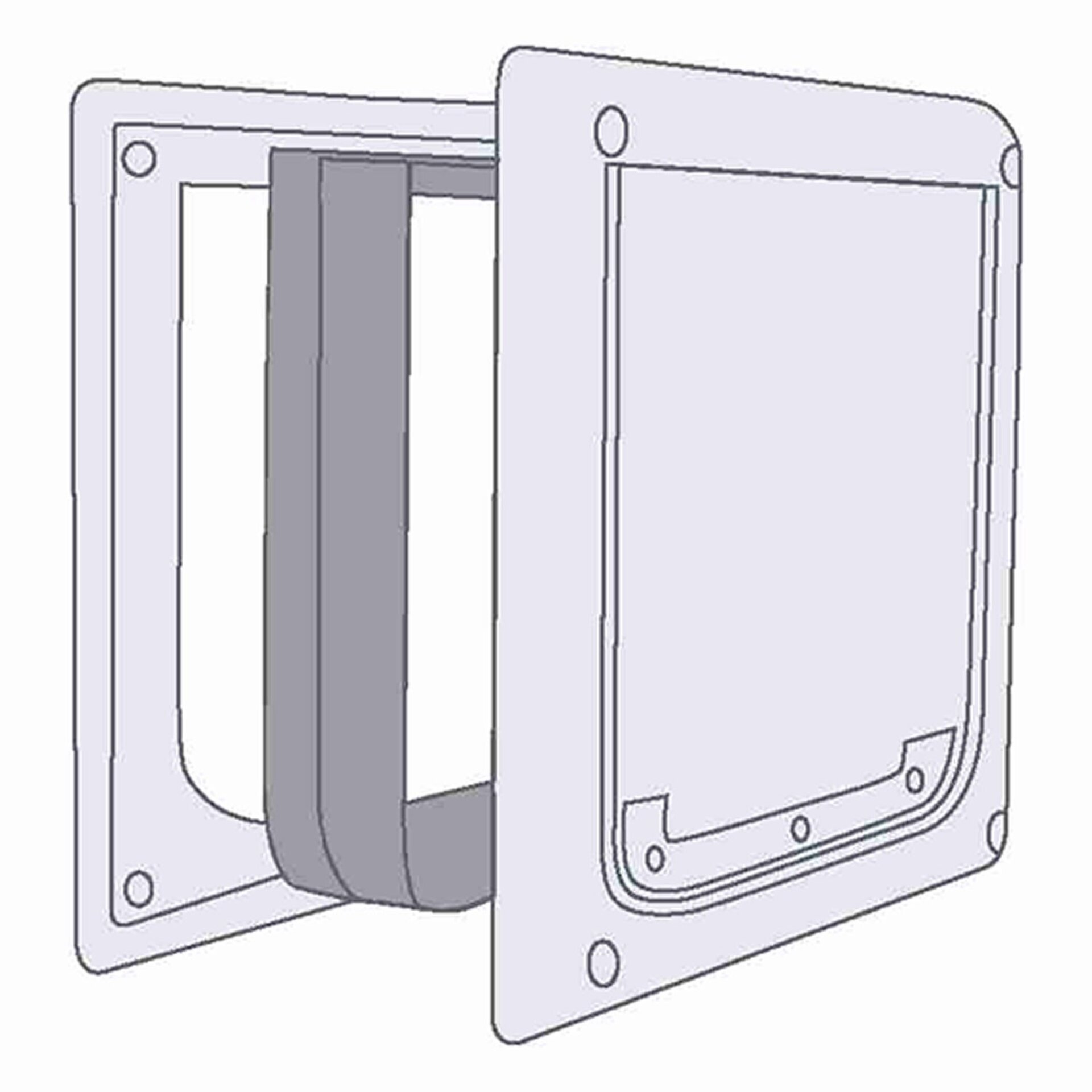 Pieza Extensible De Túnel Para Sure Flap Gatos - 2