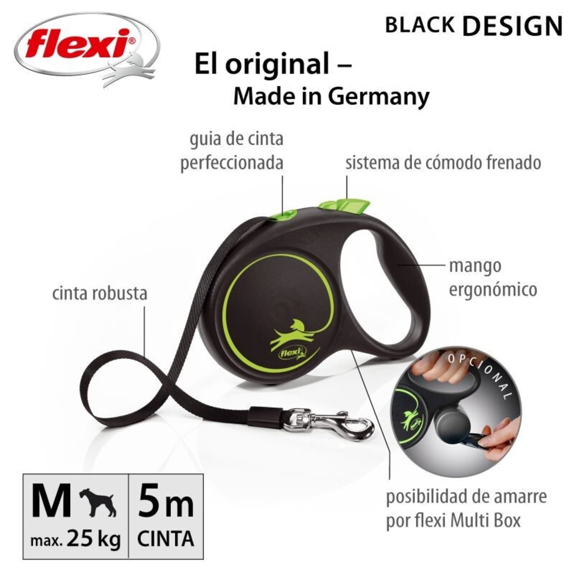 Correa Flexi Black Design Cinta - 2