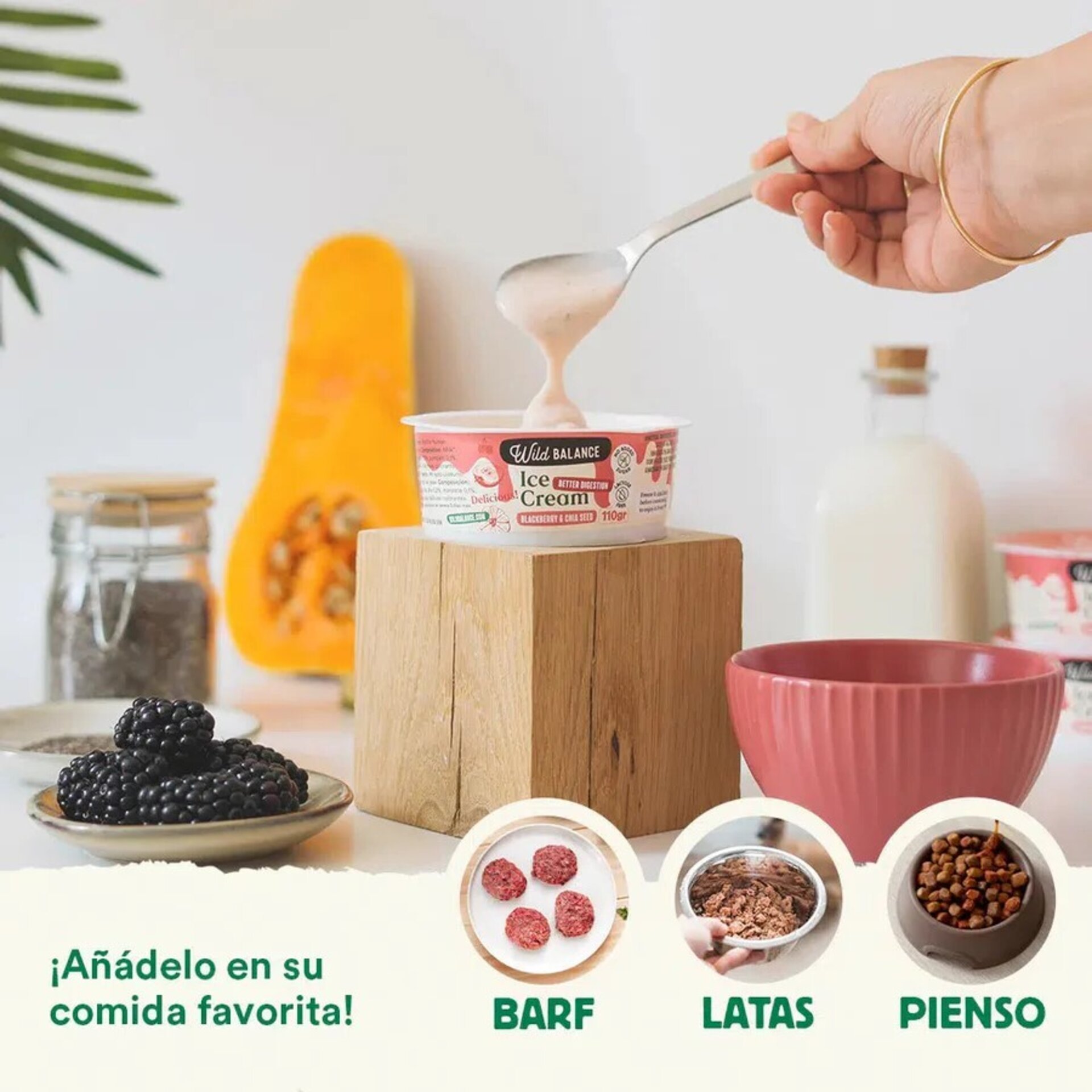 Wild Balance Yogur Helado Mora con Chía (Peros & Gatos) - 2