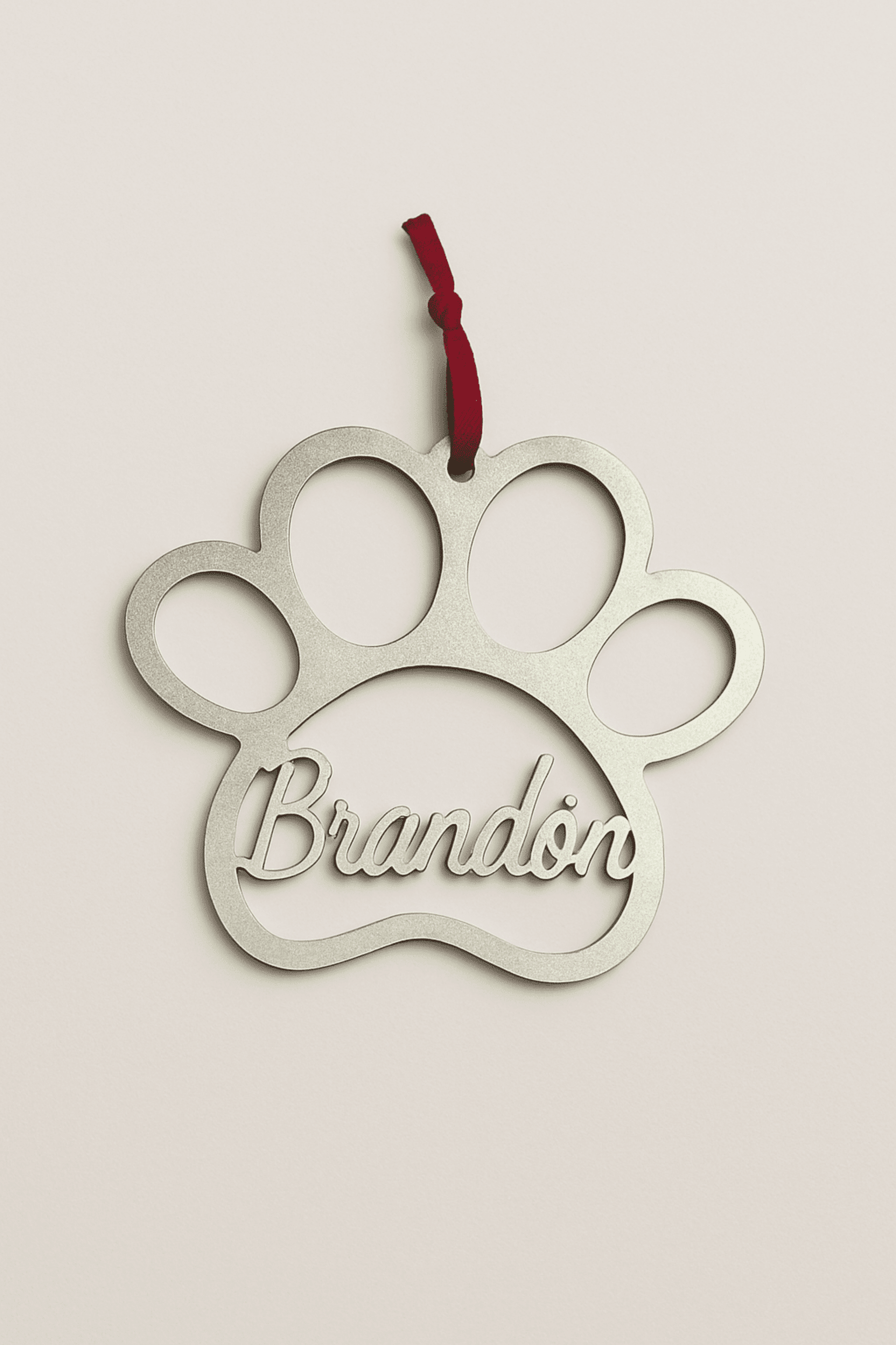 Huella Grande Con Nombre En MDF Personalizada - 2