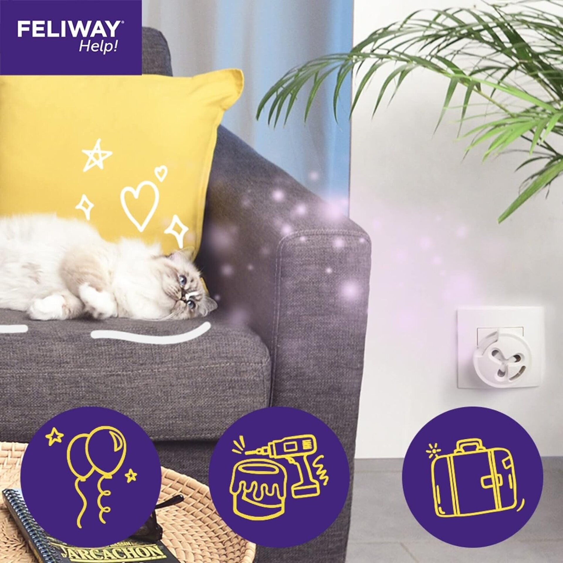 Feliway Help Difusor + Recambio 7 Dias - 9