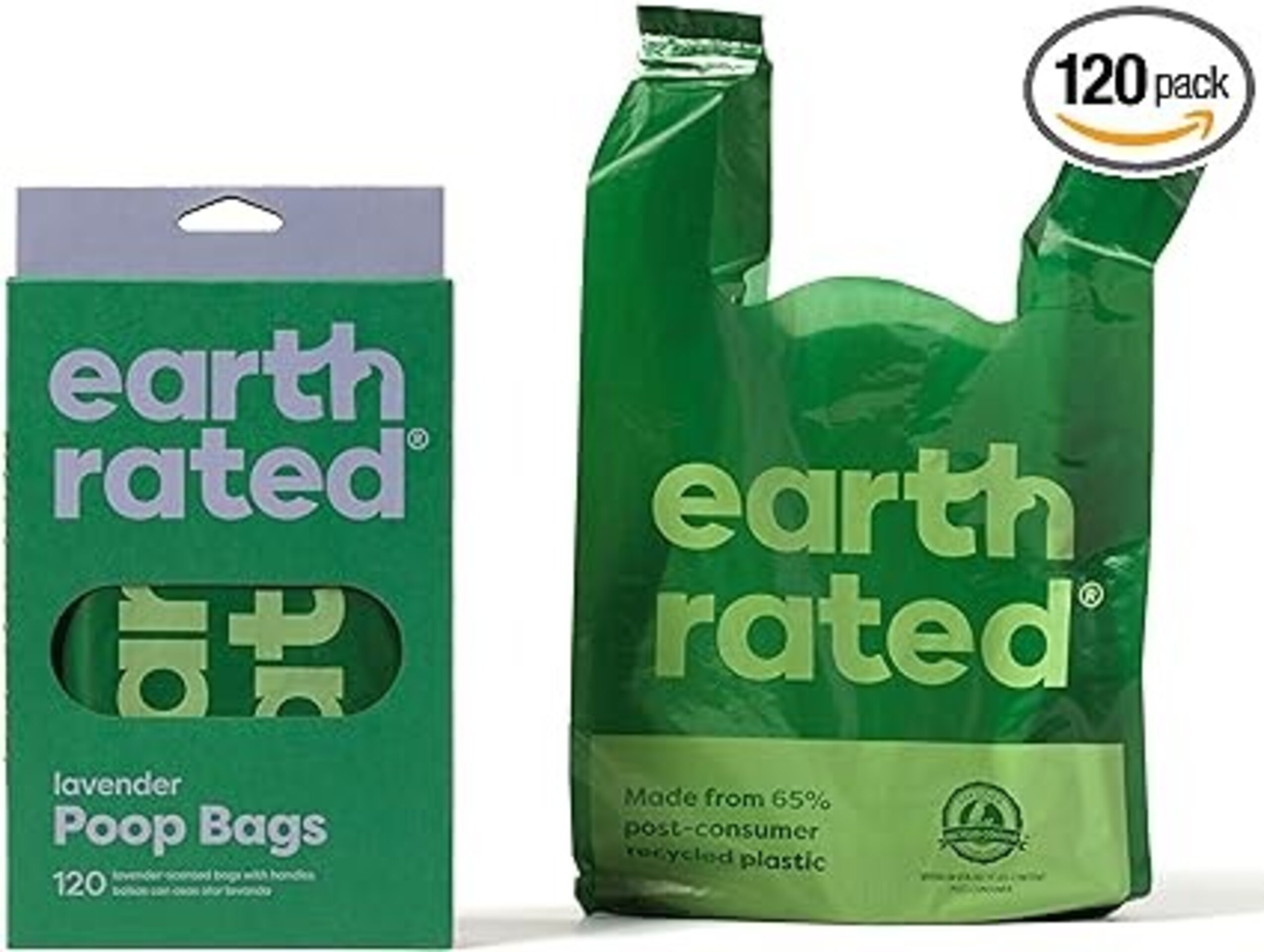 Bolsas Para Excrementos Sin Fragancia Earth Rated 120 Bolsas Con Asas - 6