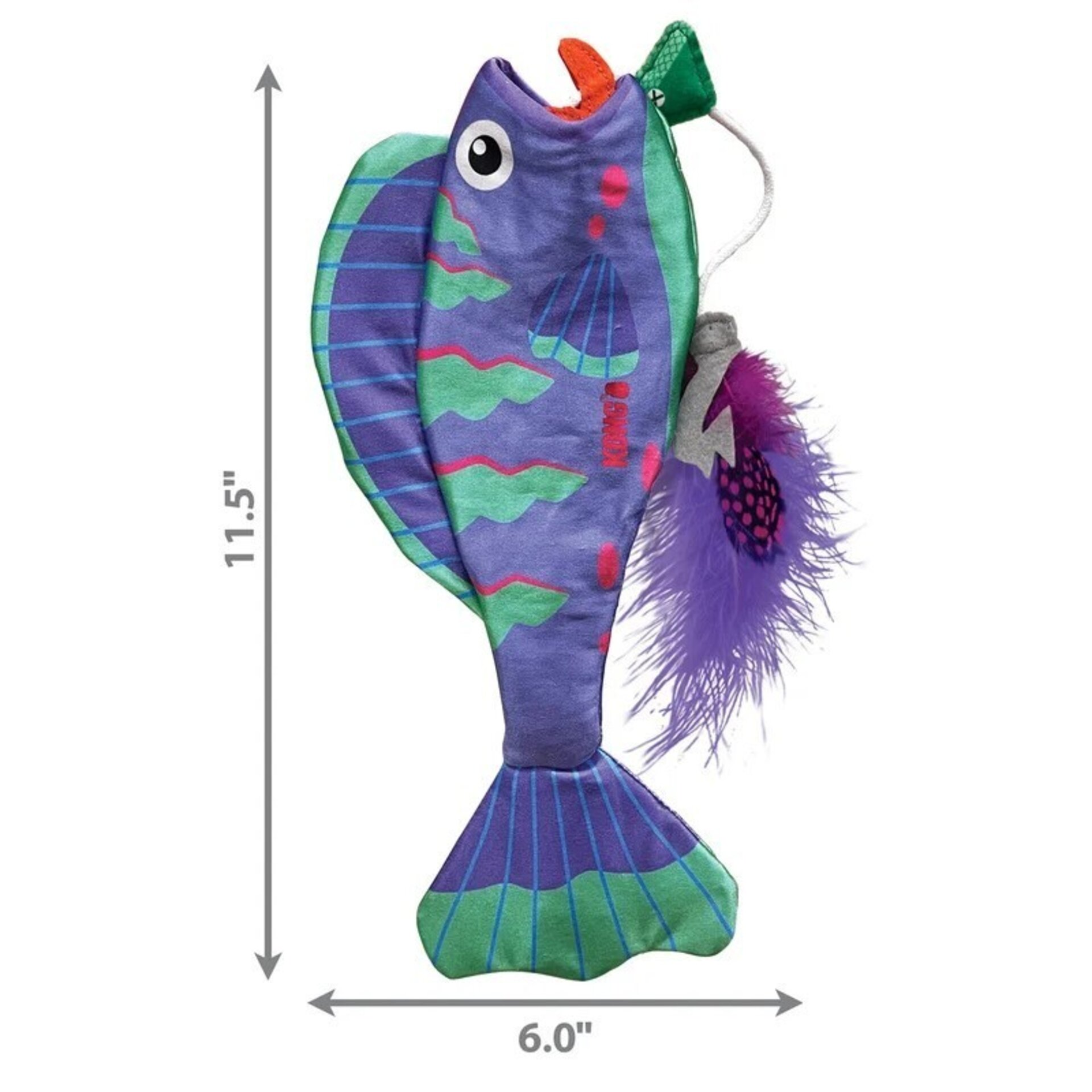 Kong Wrangler Angler Fish Assorted para Gatos - 5