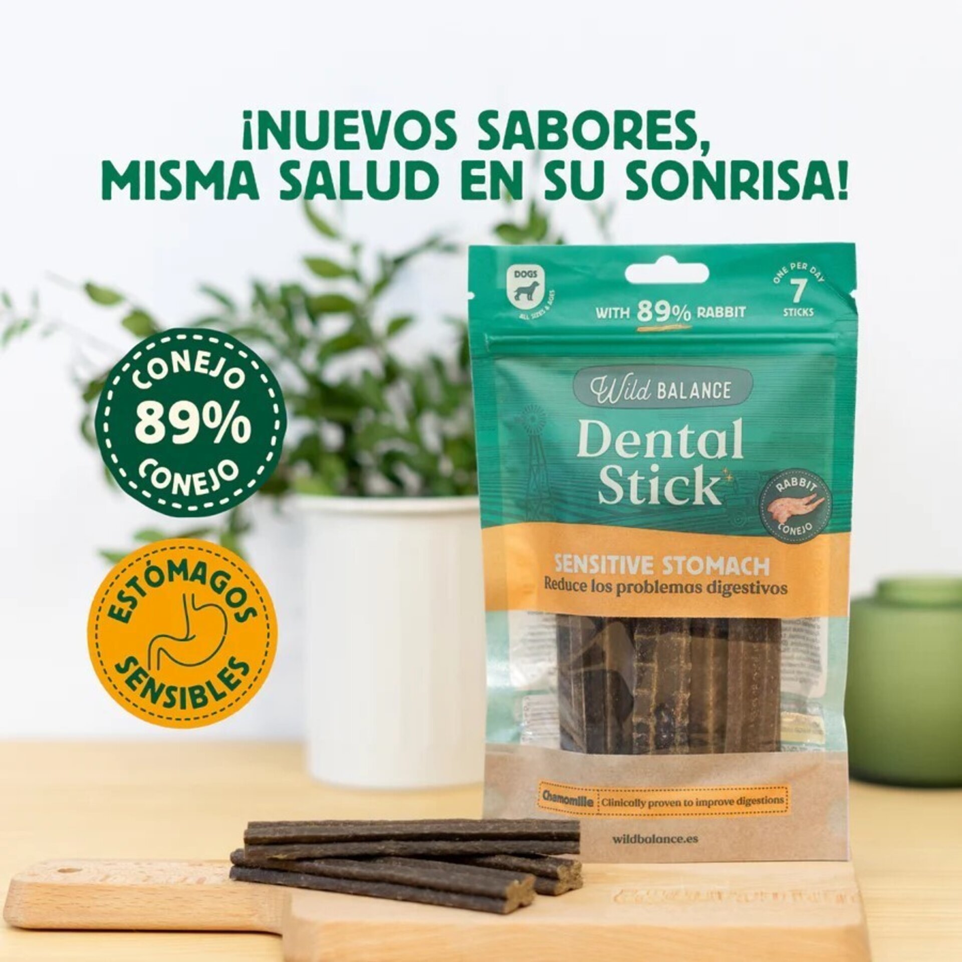 Wild Balance Sticks Dentales Conejo Estómagos Sensibles - 2