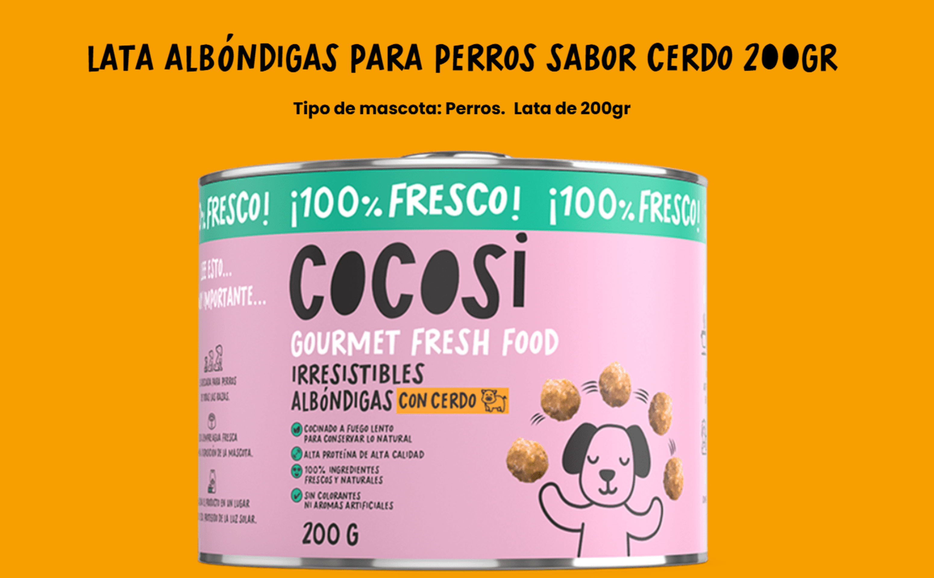 Cocosi Lata Albóndigas Con Cerdo - 5