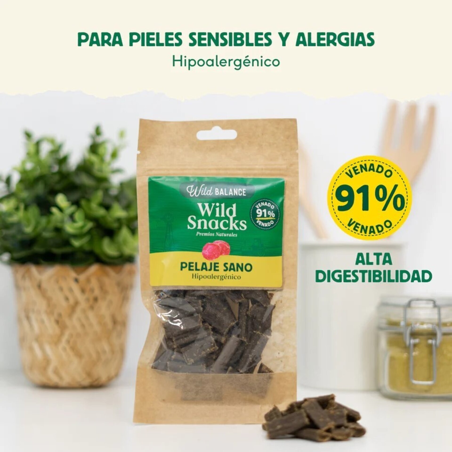 Wild Balance Wild Snacks Pelaje Sano Venado - 3