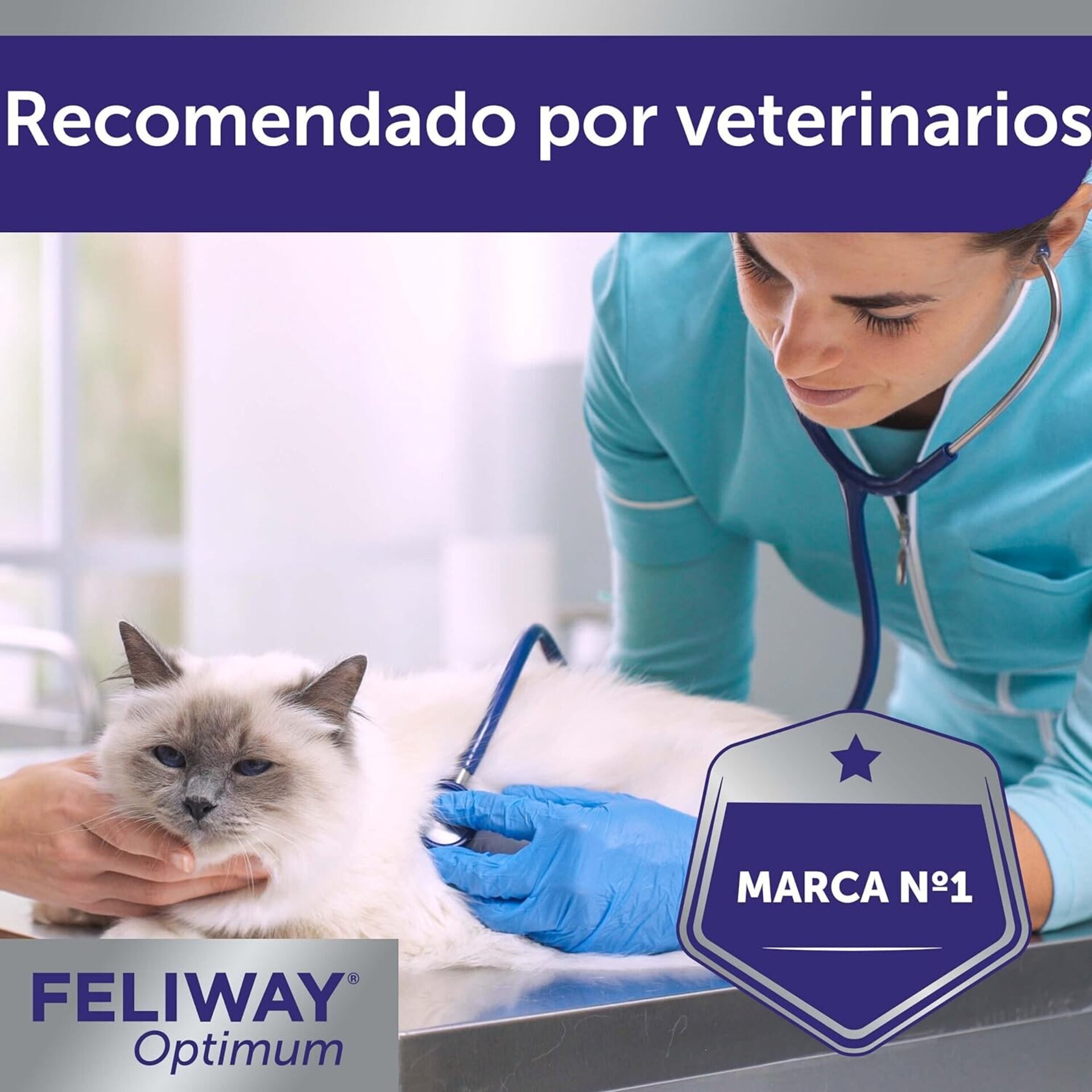 Feliway Optimum Difusor + Recambio 48ml 1 Mes - 5