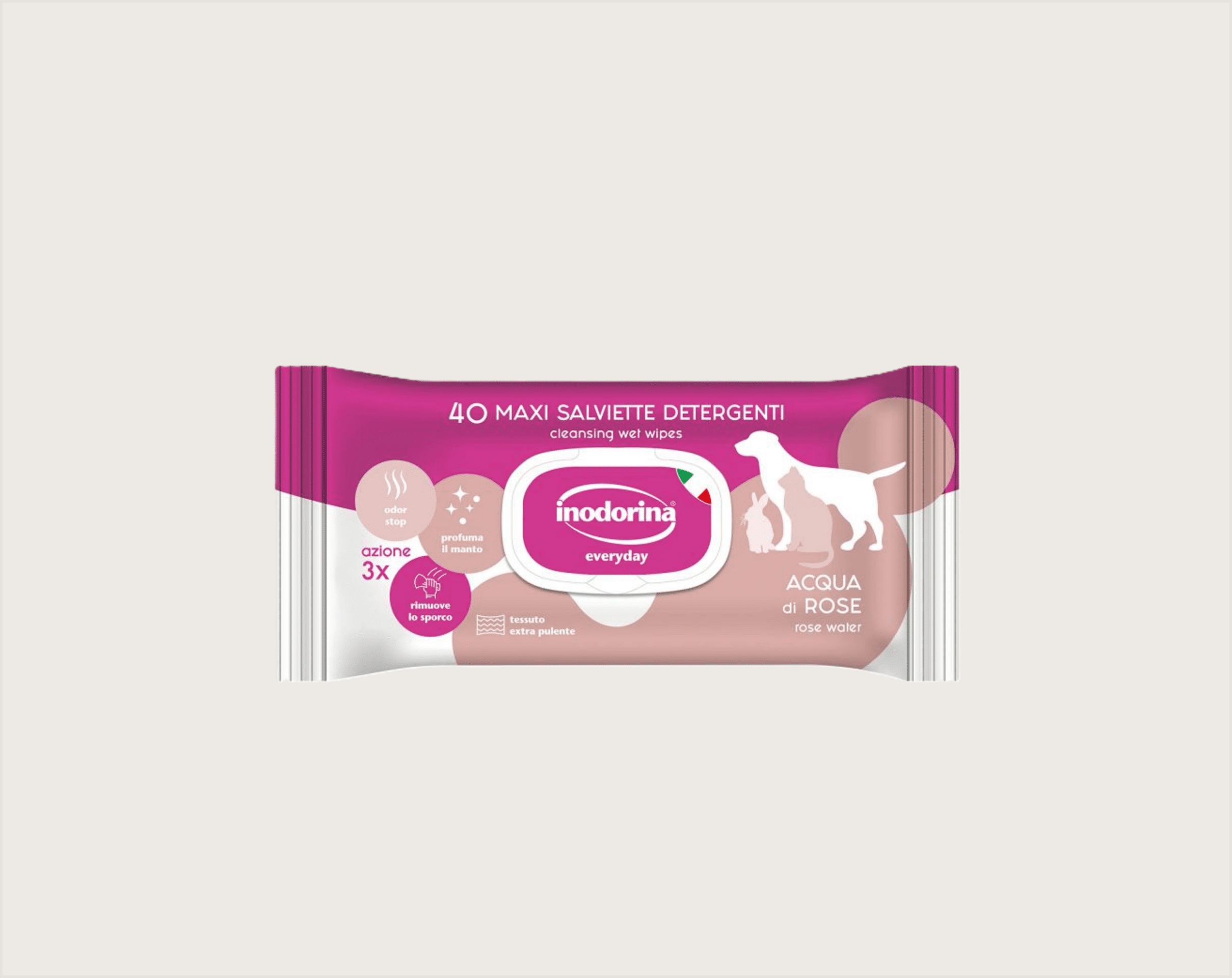 Inodorina Toallitas Agua de Rosas - 1