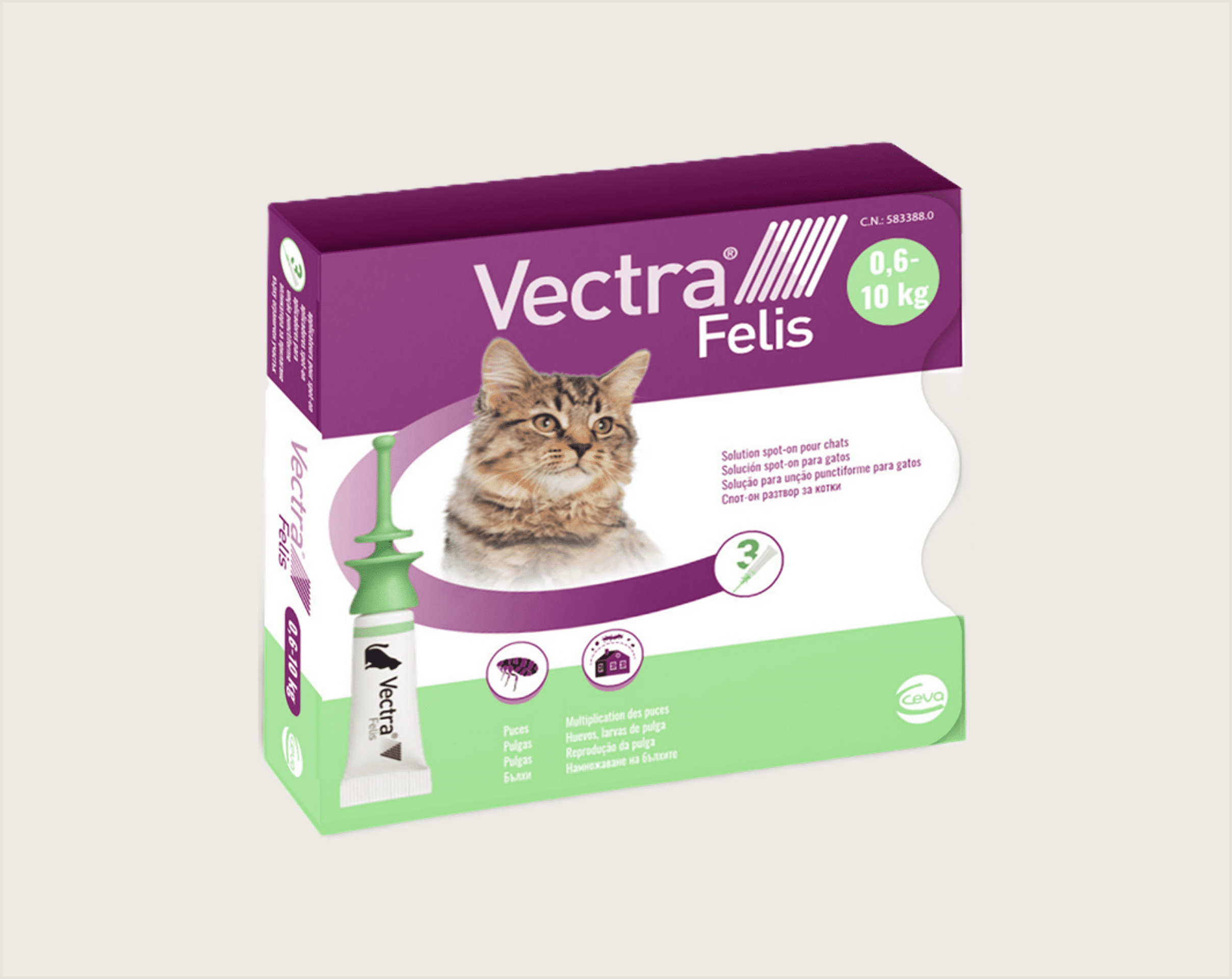 Vectra 3D Felis Solución Spot-On para Gatos - 1