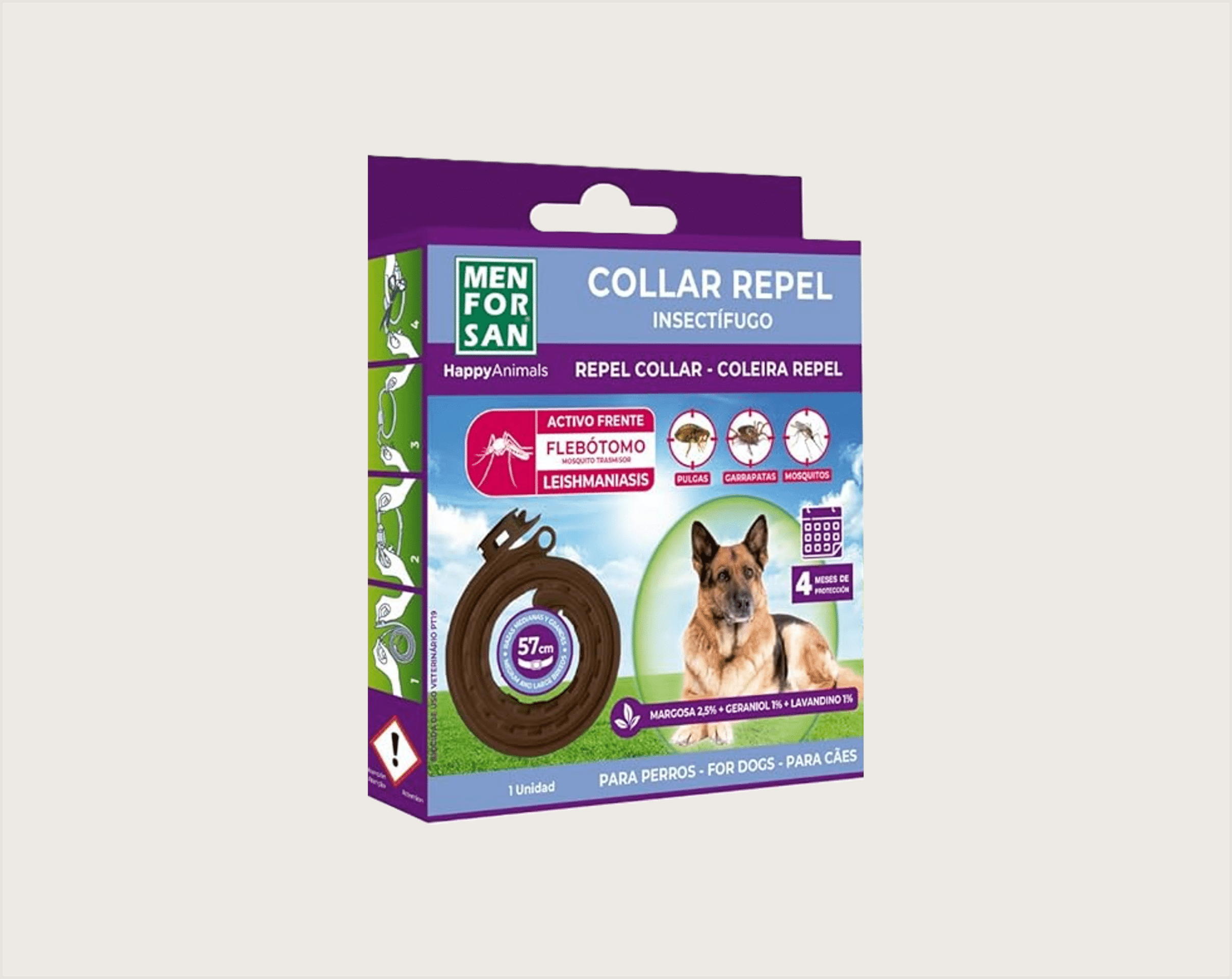 Men For San Collar Anti Insectos 3 Activos para Perro - 1
