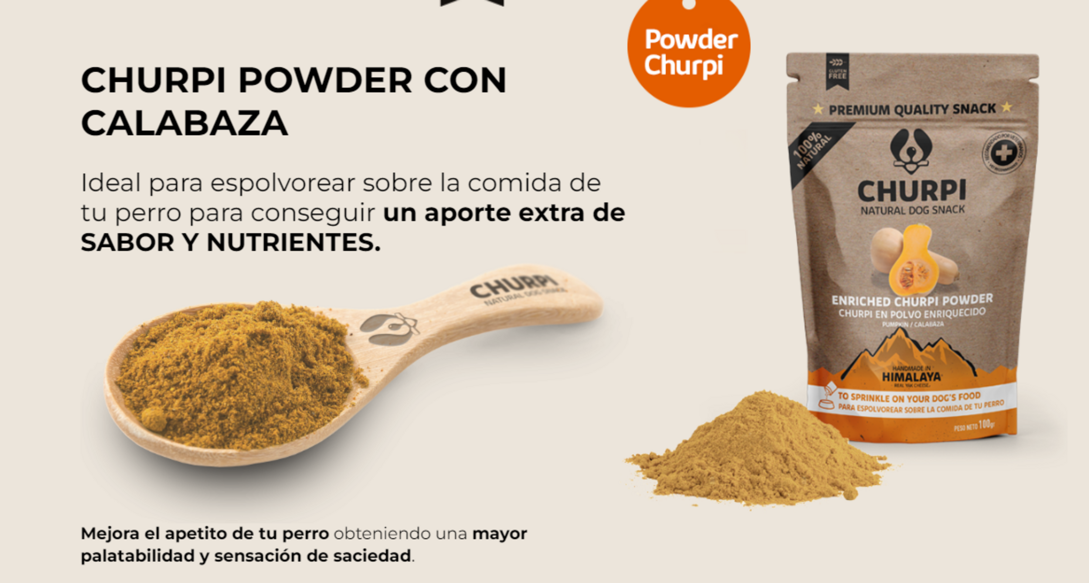 Complemento Churpi Powder Con Calabaza. - 2