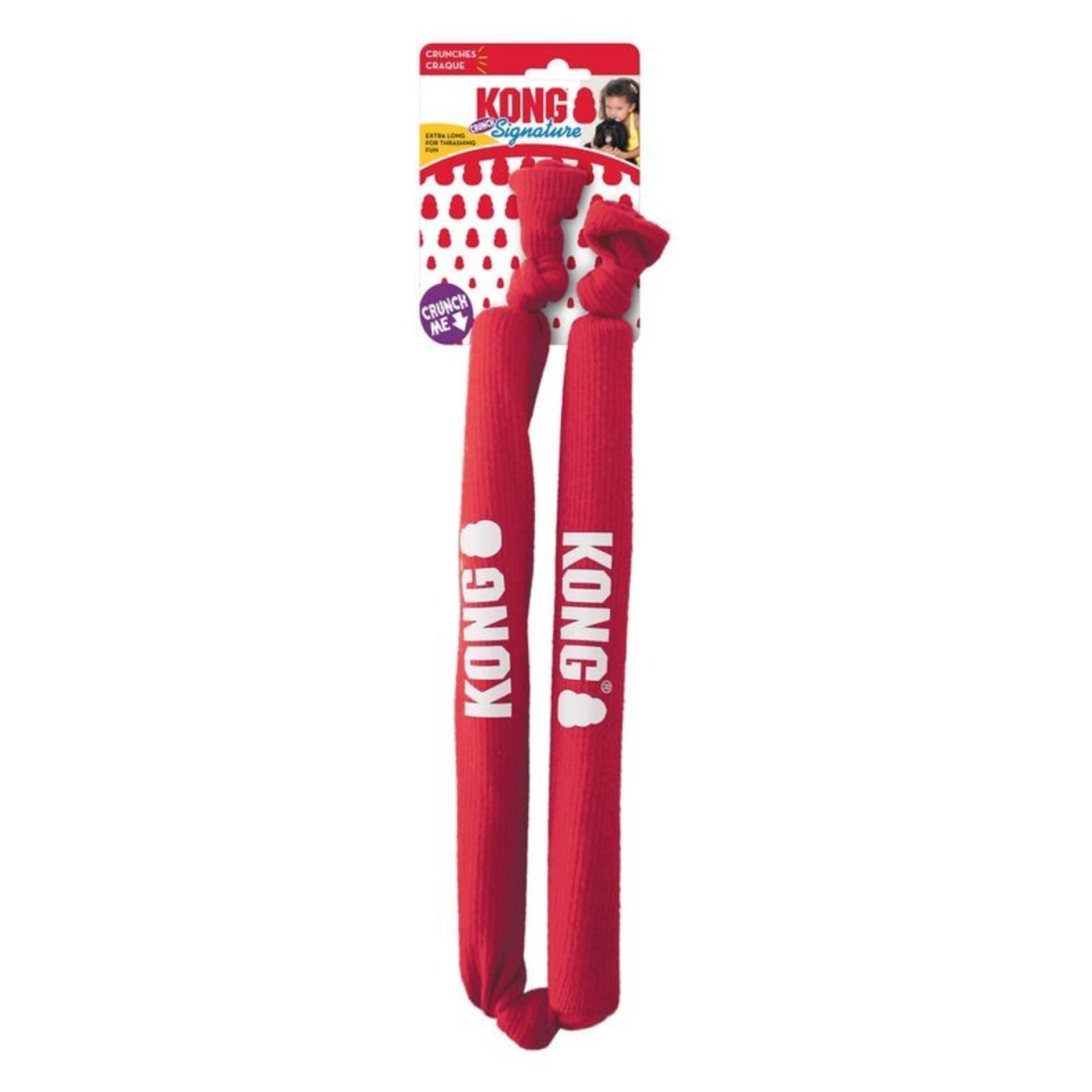 Kong Signature Crunch Rope Red para Perros - 3