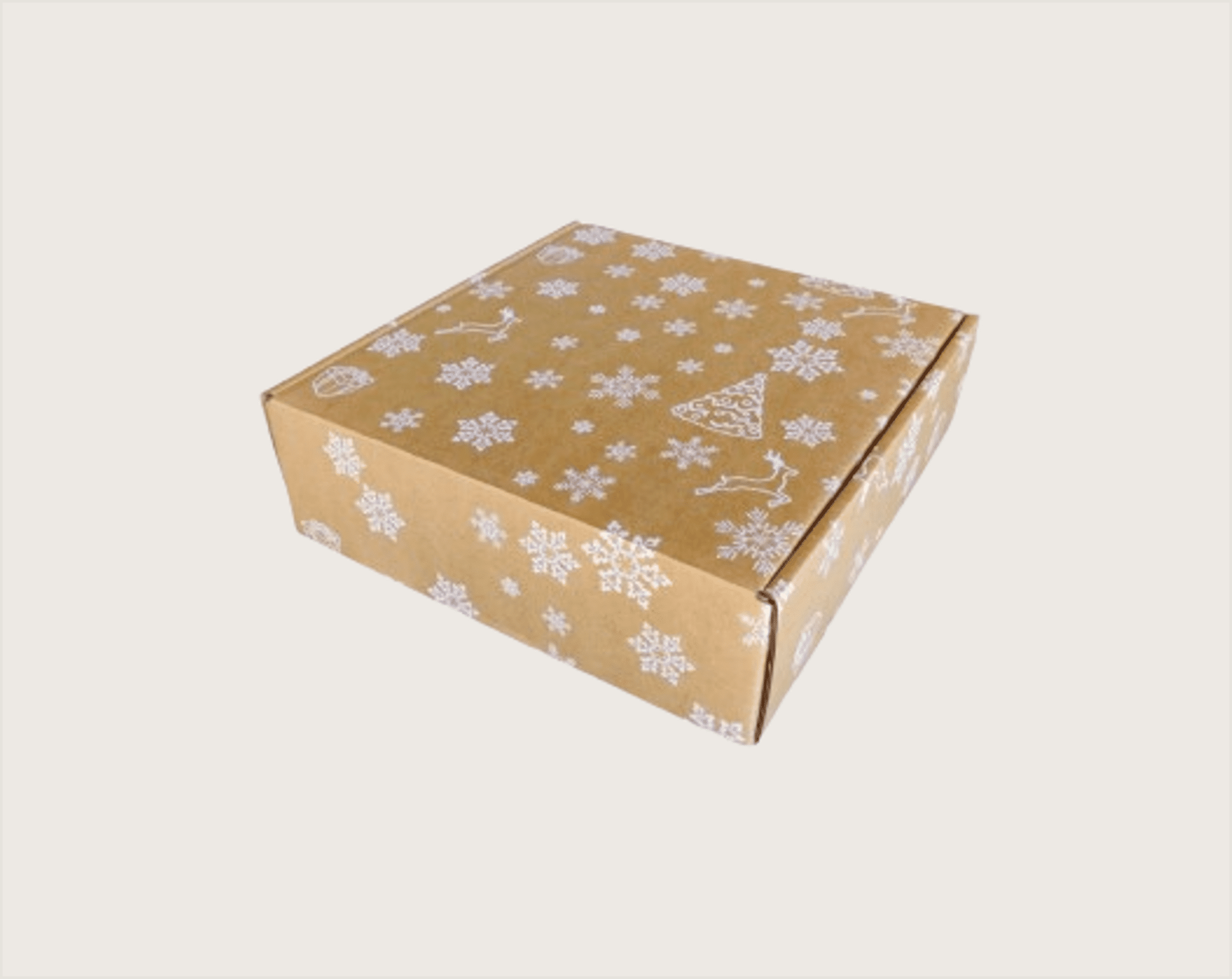 Caja De Cartón Navideña - 2