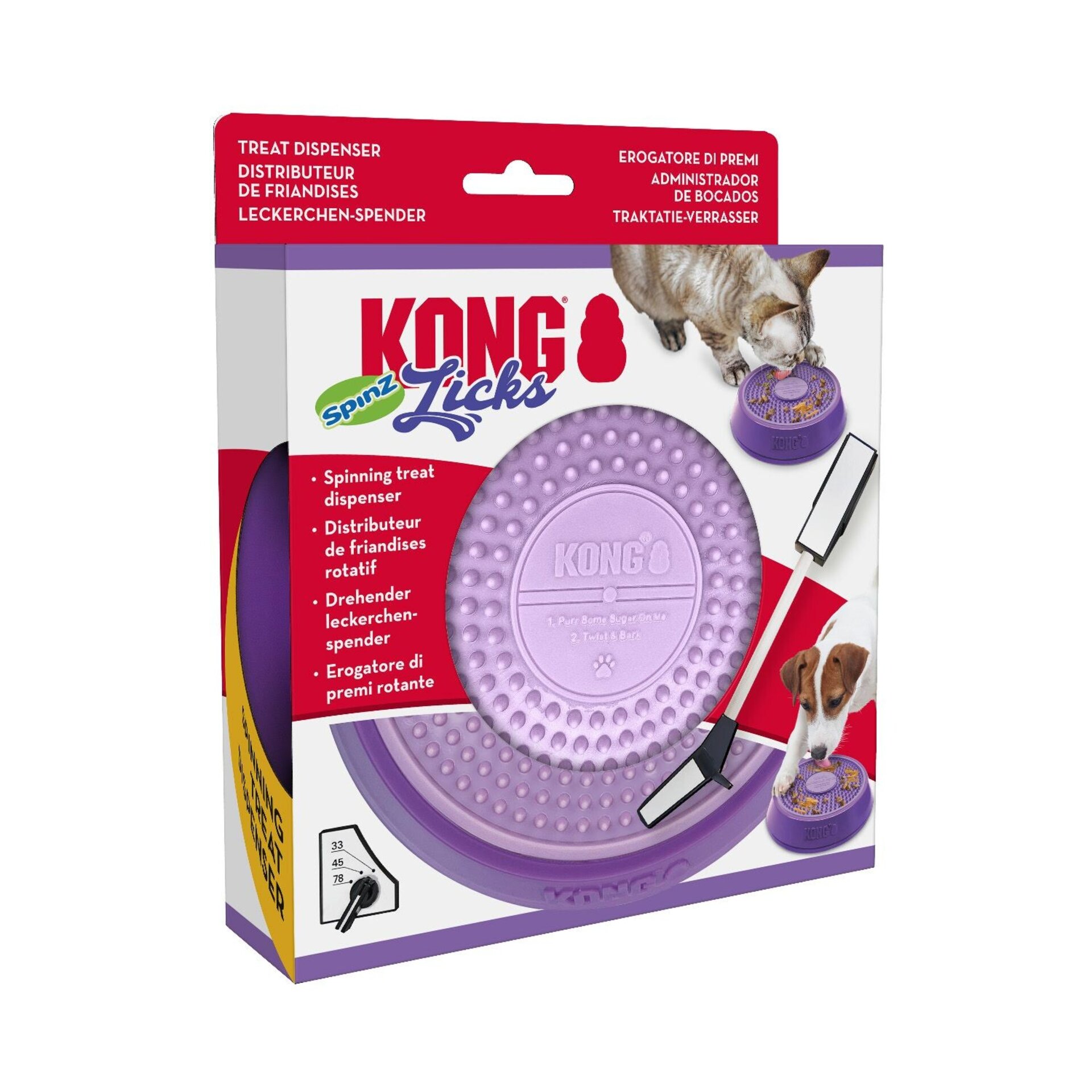 Comedero Kong Licks Spinz - 3