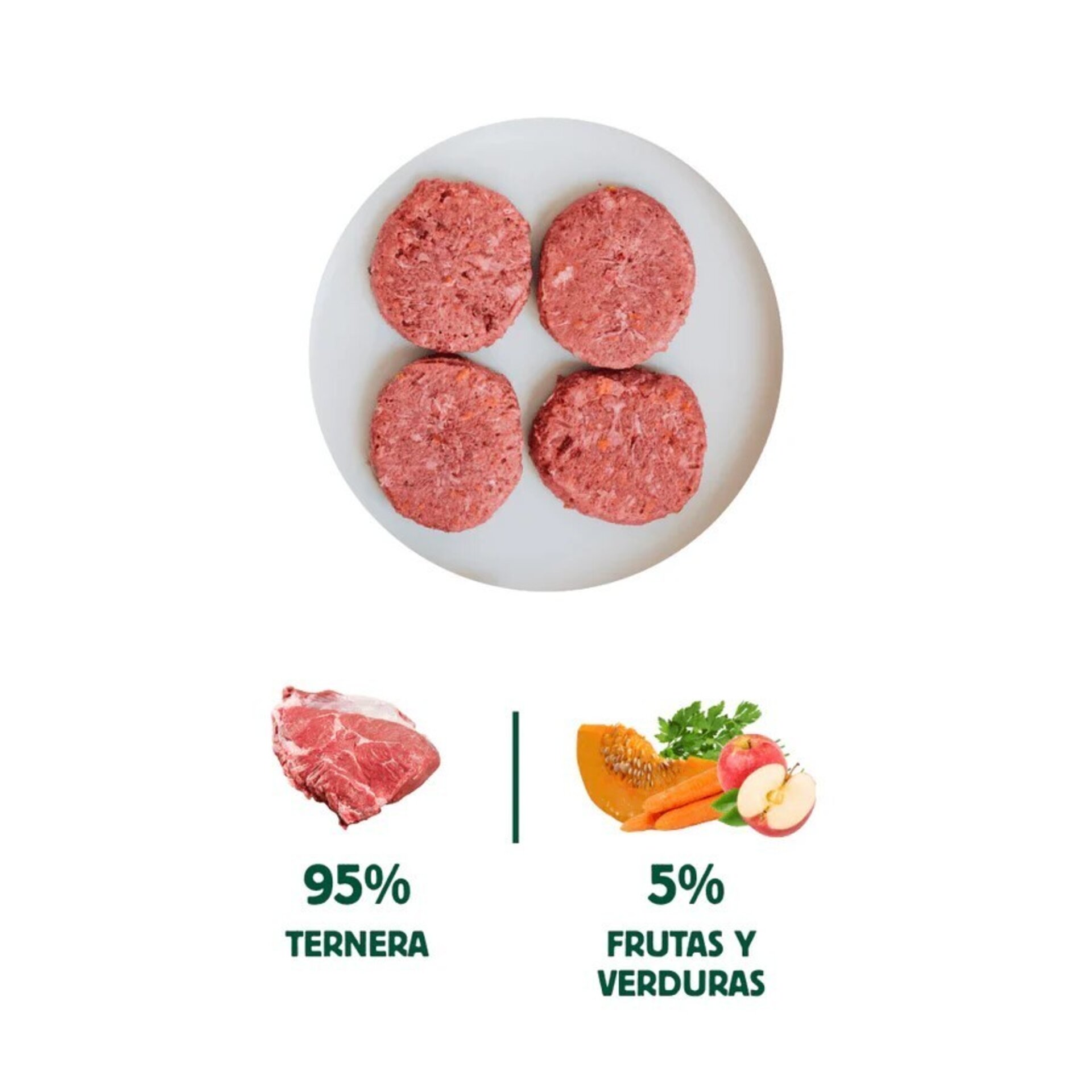 Wild Balance Menú BARF Ternera con Verduras Frescas Gatos - 3