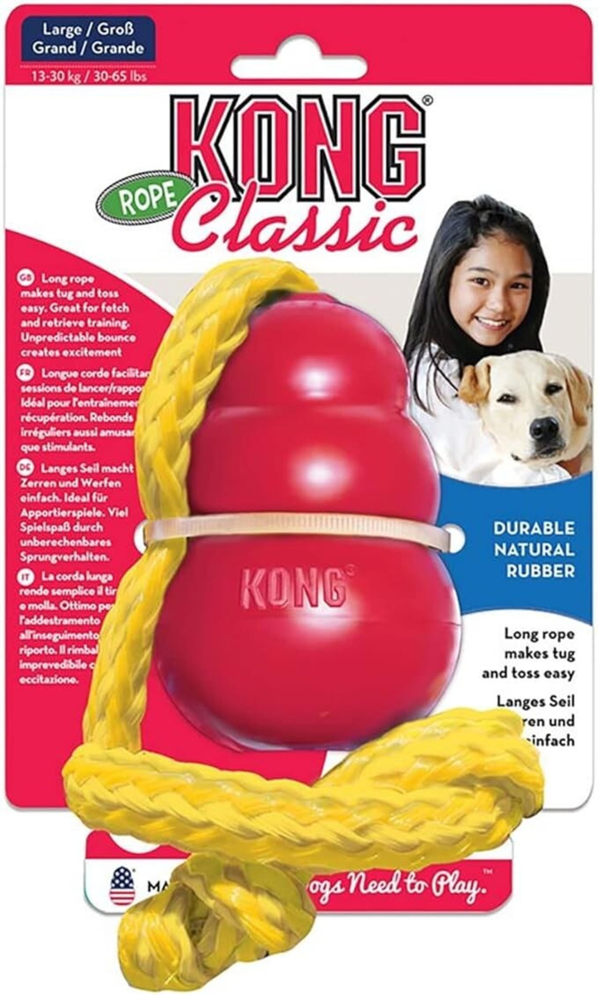 Kong Classic with Rope para Perros - 4