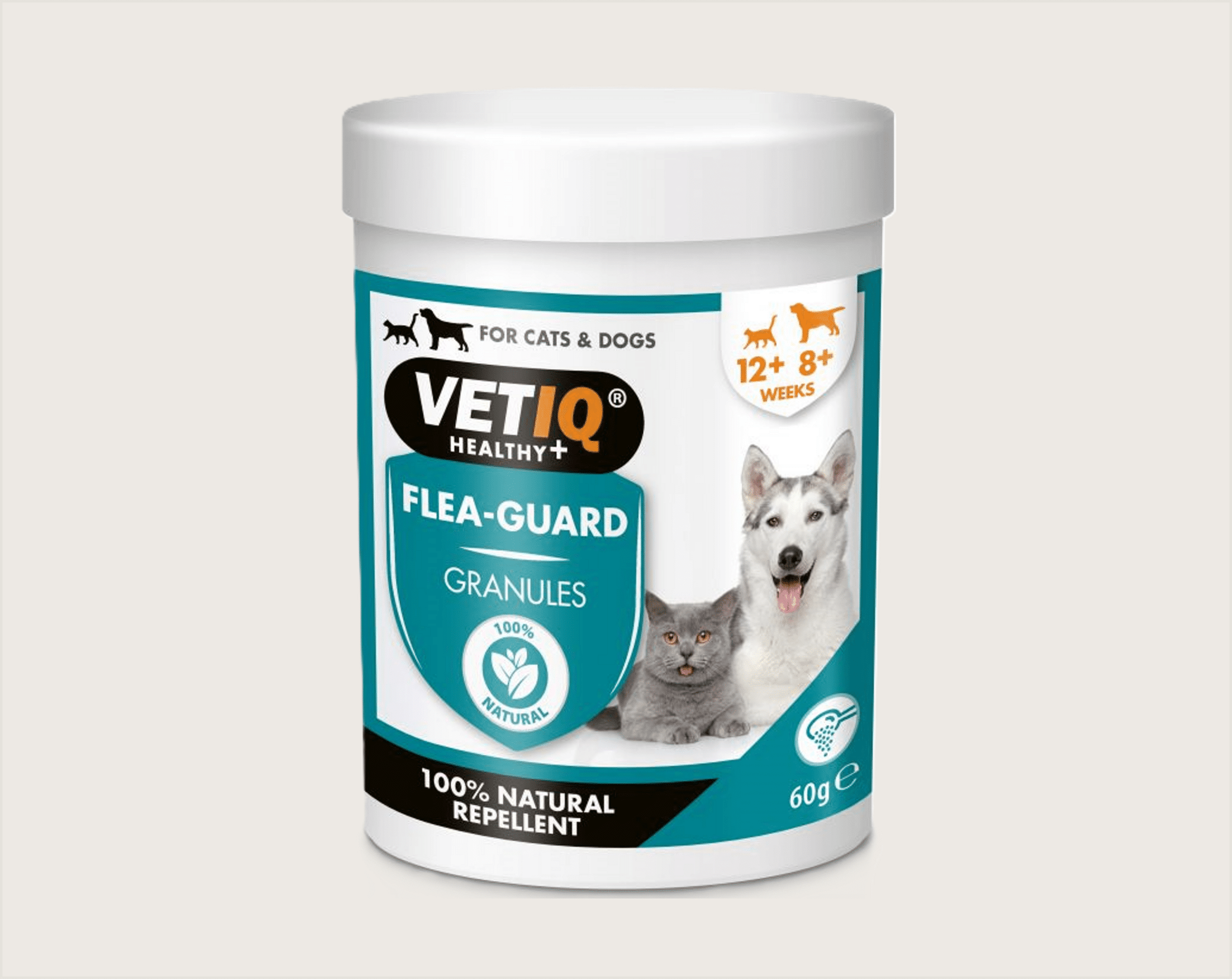 VetIQ Flea Guard Powder Repelente Natural Pulgas y Garrapatas en Polvos - 1