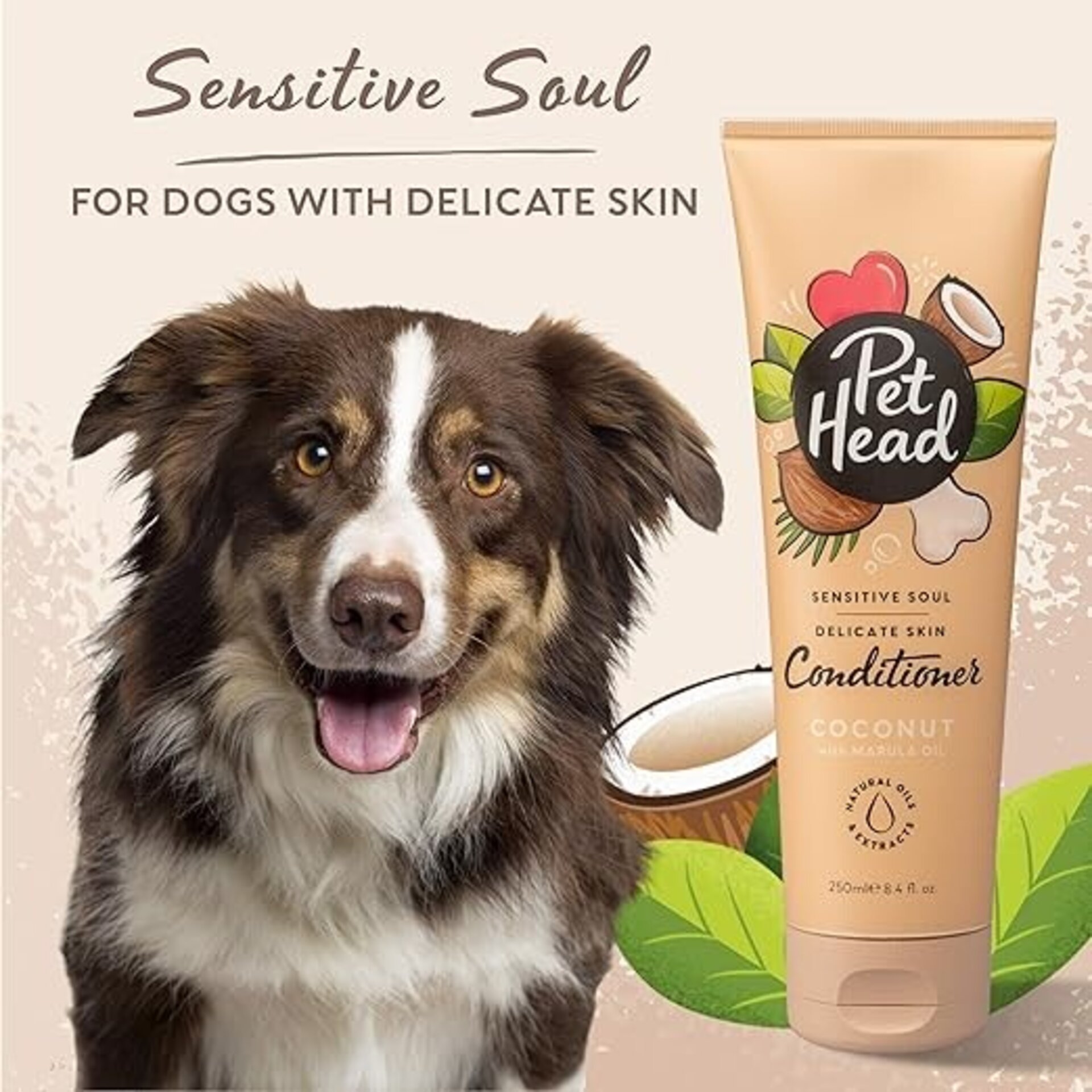 Acondicionador Para Perro Pet Head Soul Coco Y Marula Pieles Sensibles - 1