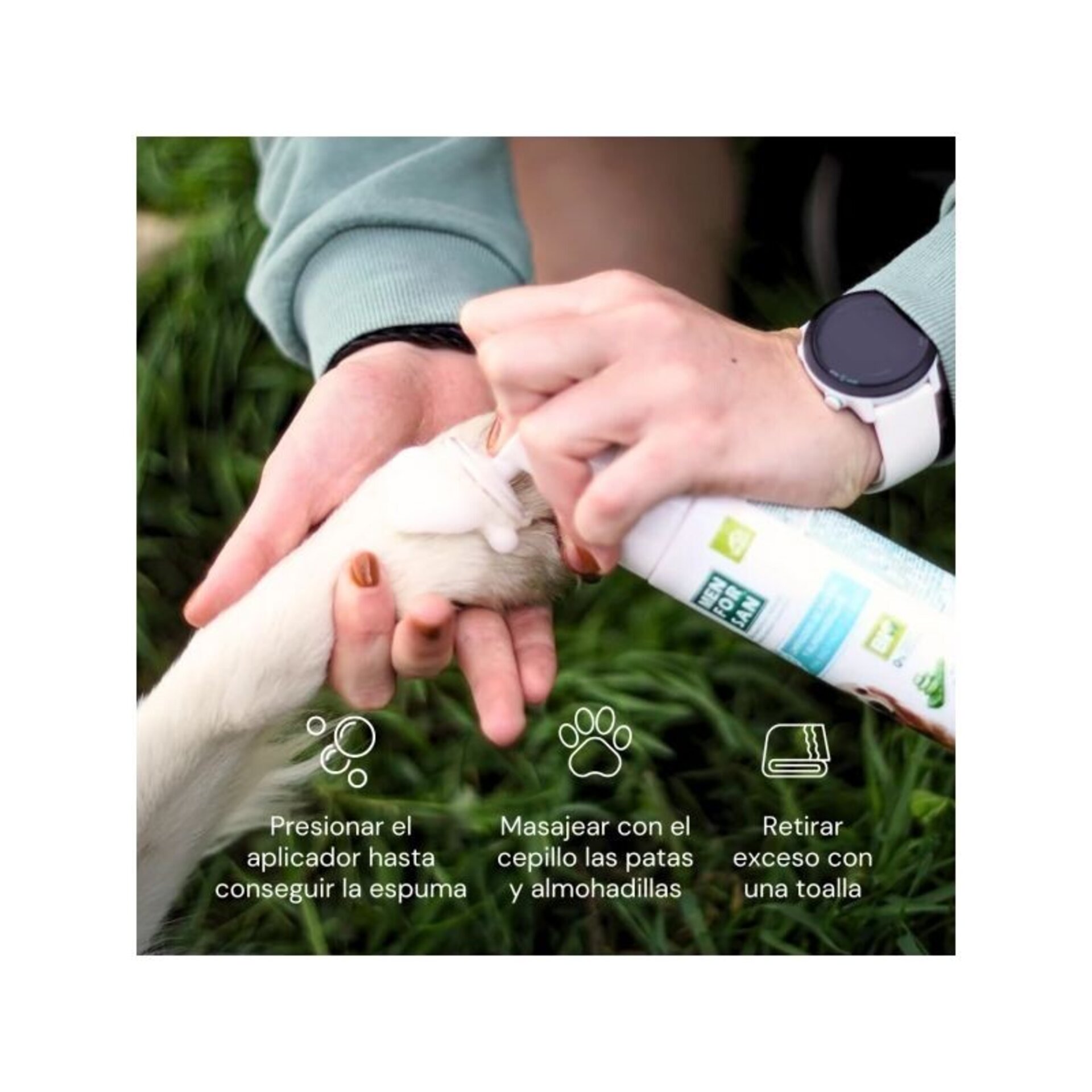 Limpiador Higienizante Patitas Perros Y Gatos Men For San - 2