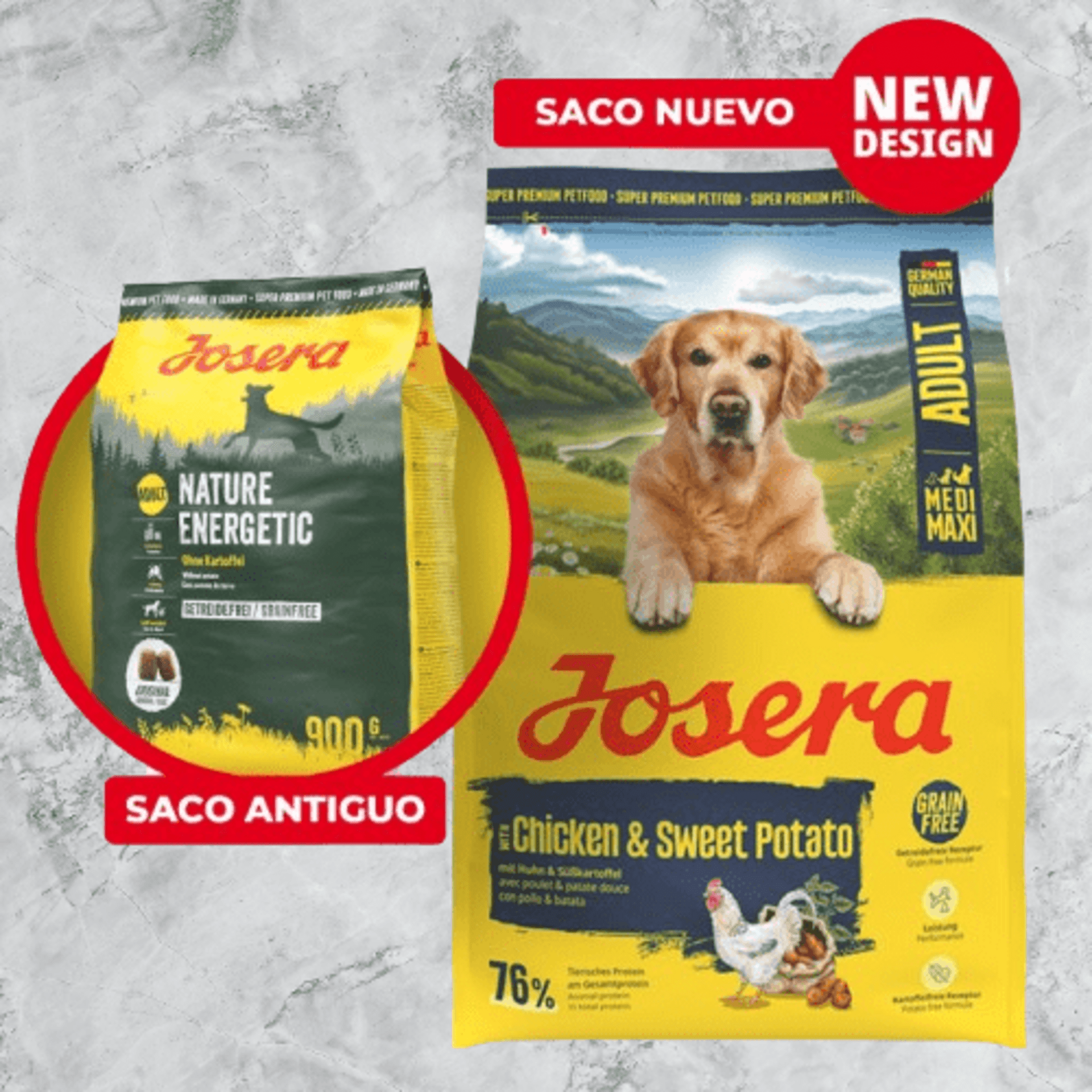 Pollo Y Batata Grain Free Adulto Medium/Maxi Josera - 1