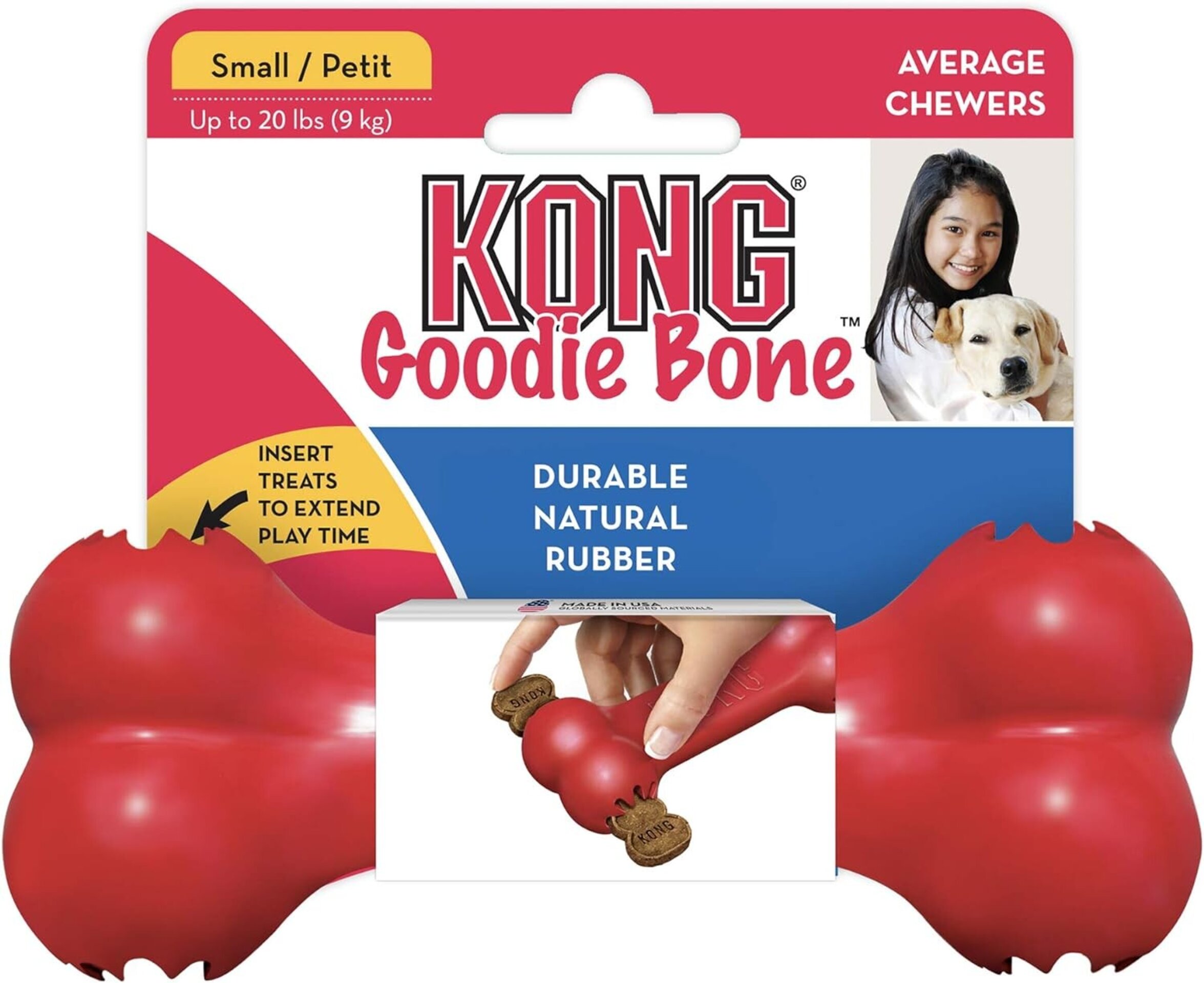 Hueso Kong Rojo Clasic Goodie Bone - 2