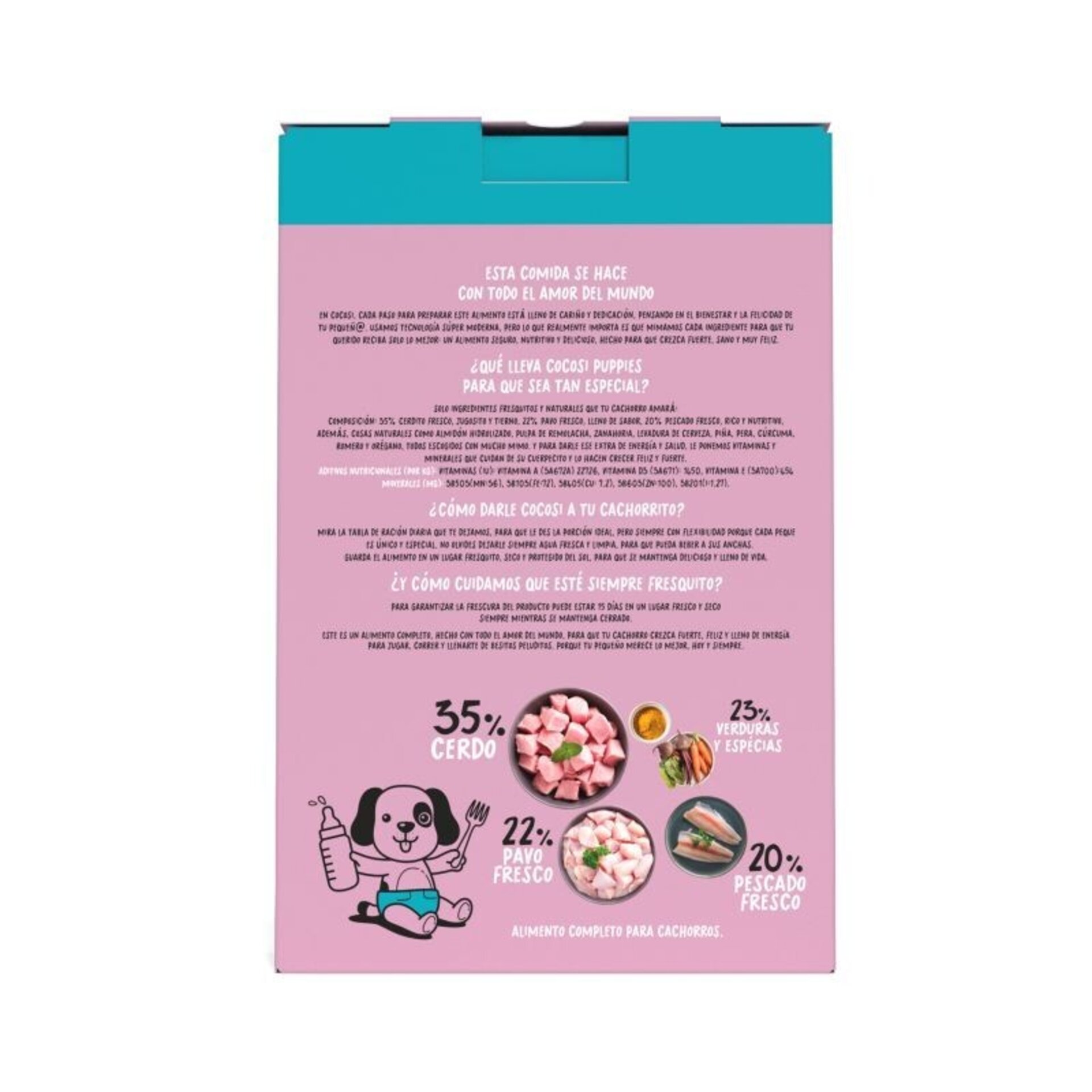 Cocosi Puppy Trocitos Con Carne 100% Fresca - 2