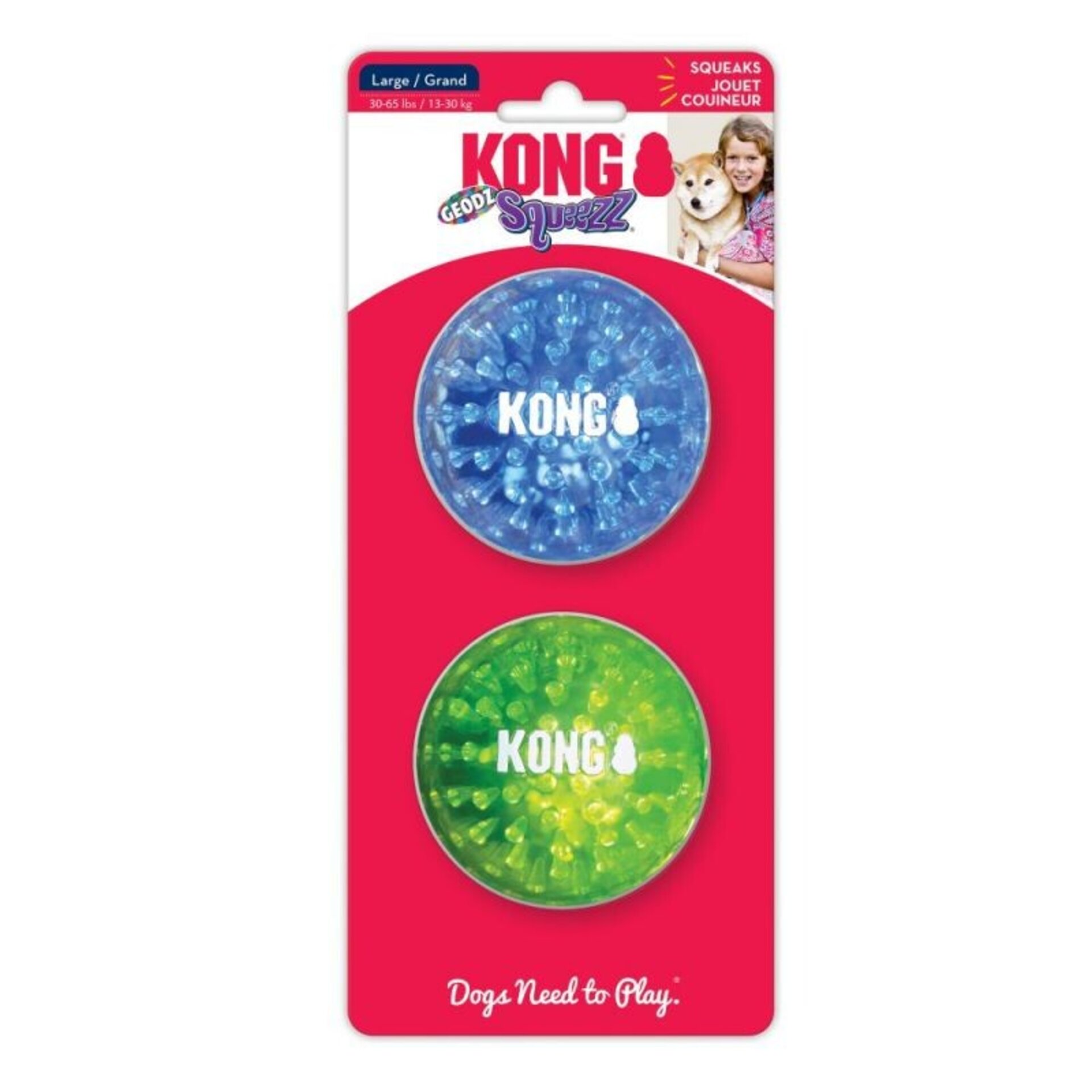 Pelotas Kong Squeezz Geodz Assorted - 4