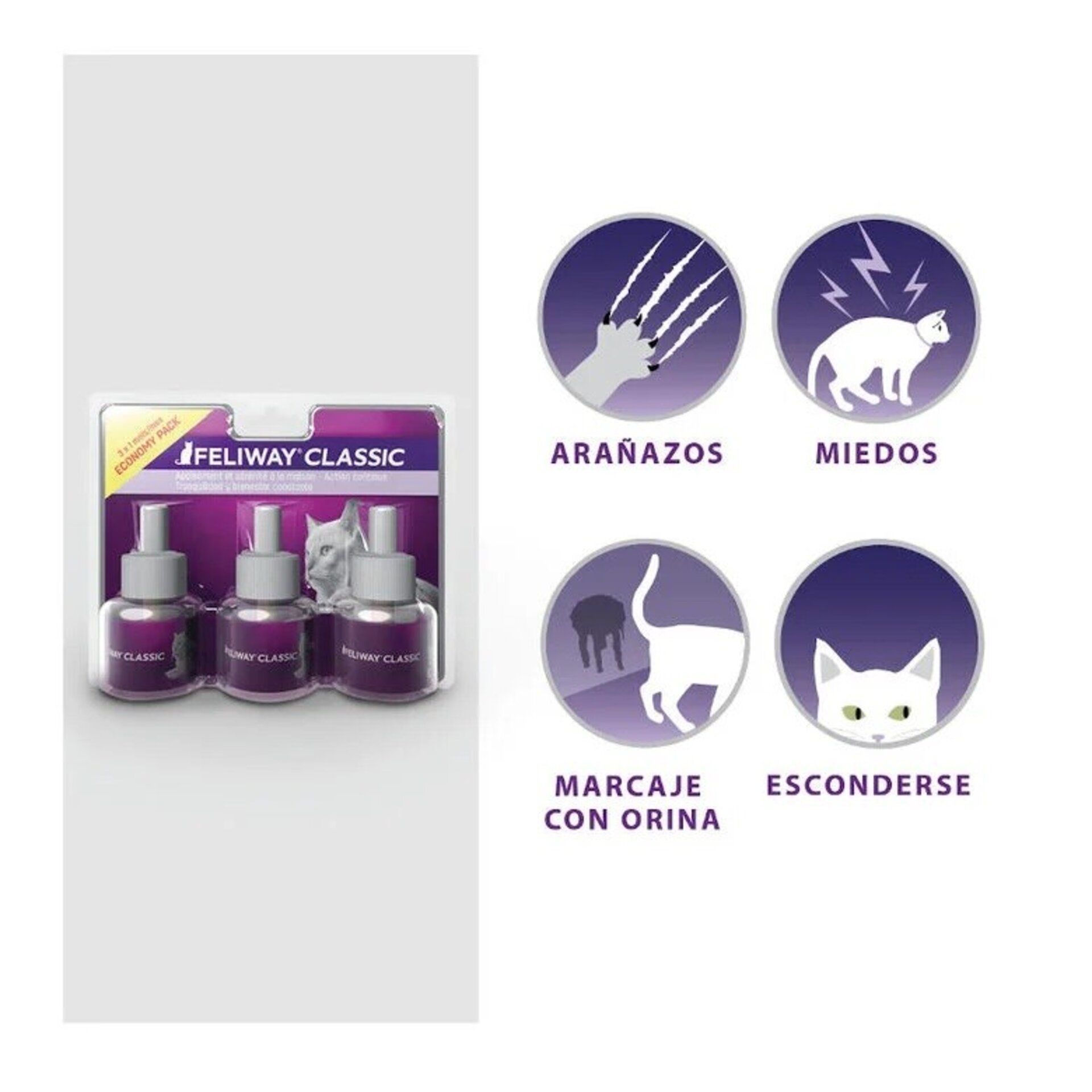 Feliway Classic Pack De 3 Unidades X 48ml C/U - 6
