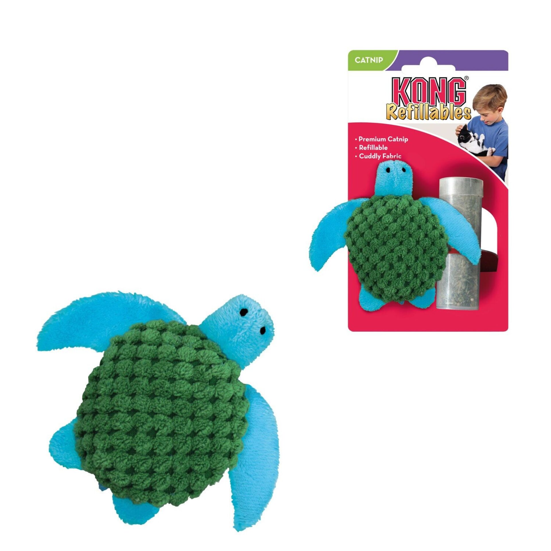 Kong Cat Refillable Turtle - 2