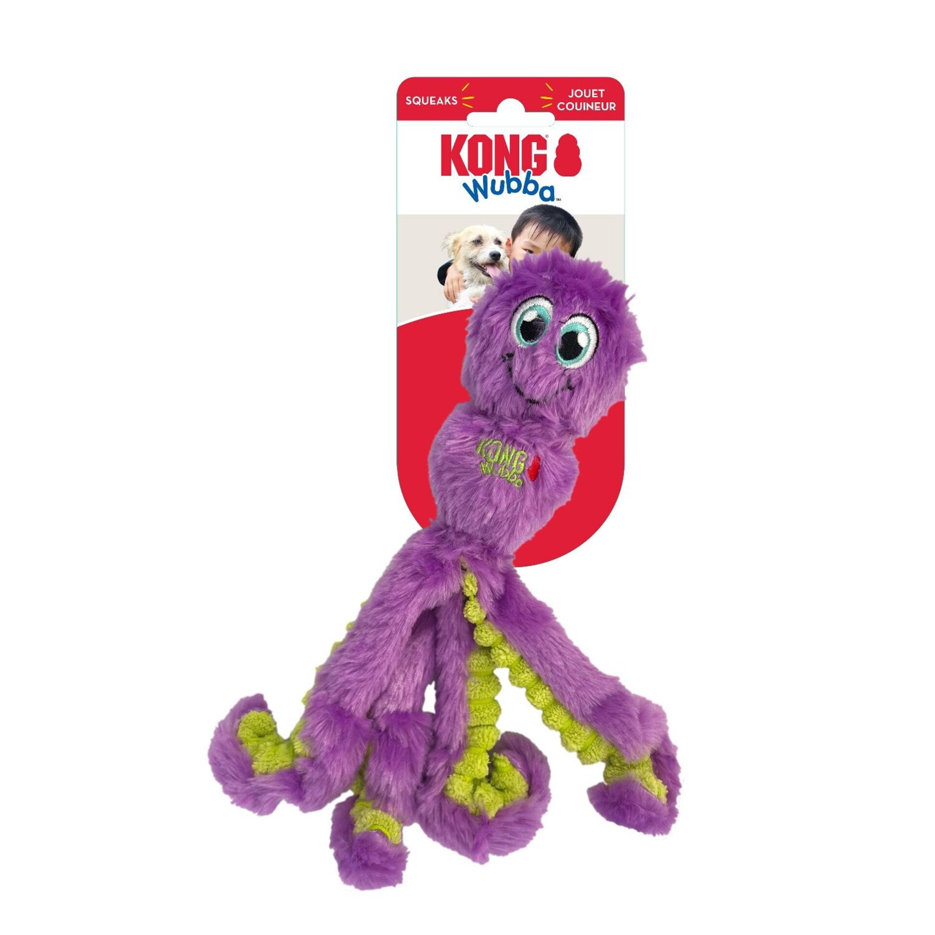 Peluche Kong Wubba Octopus Assorted - 2