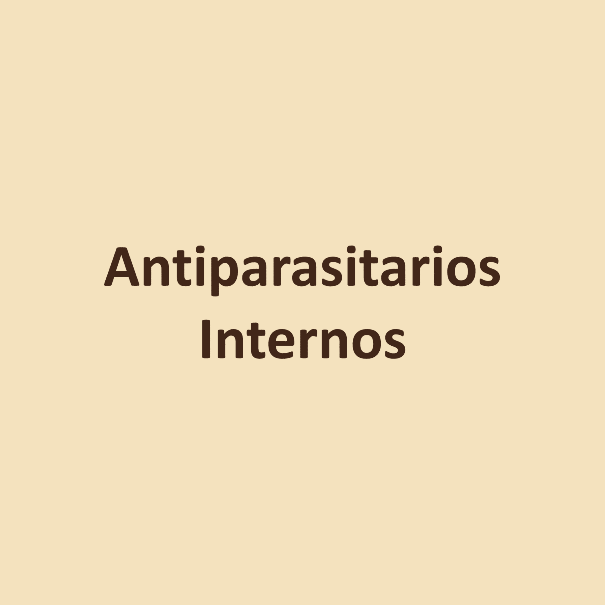 Antiparasitarios Internos