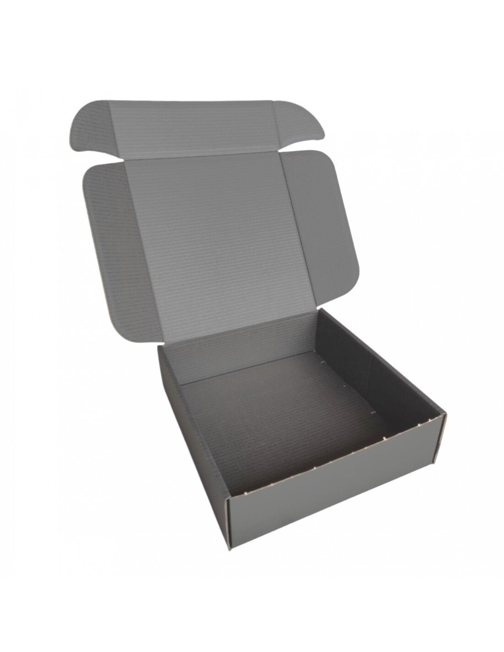 Caja De Cartón Negra Elegante - 2