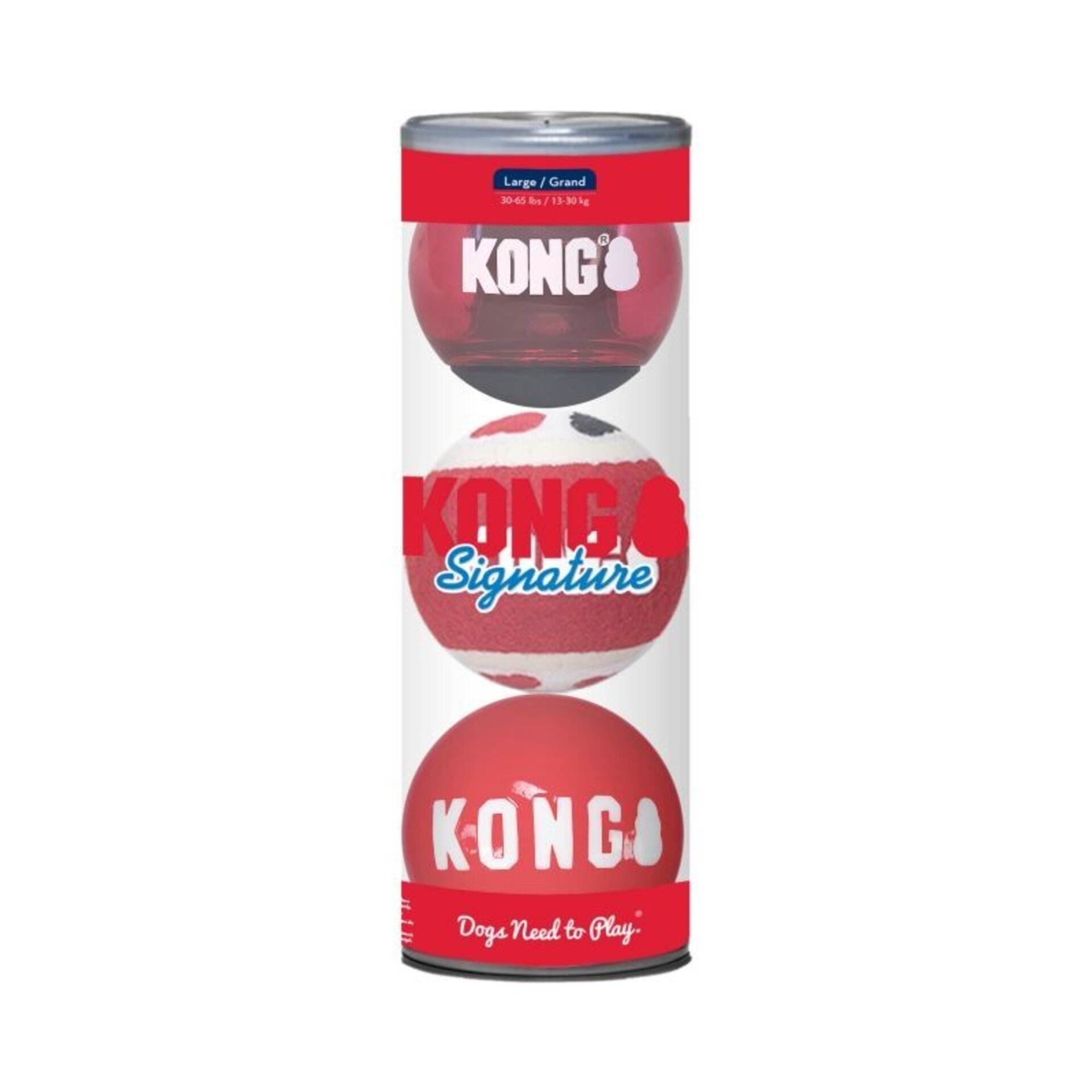 Kong Signature Pack Balls para Perros - 9