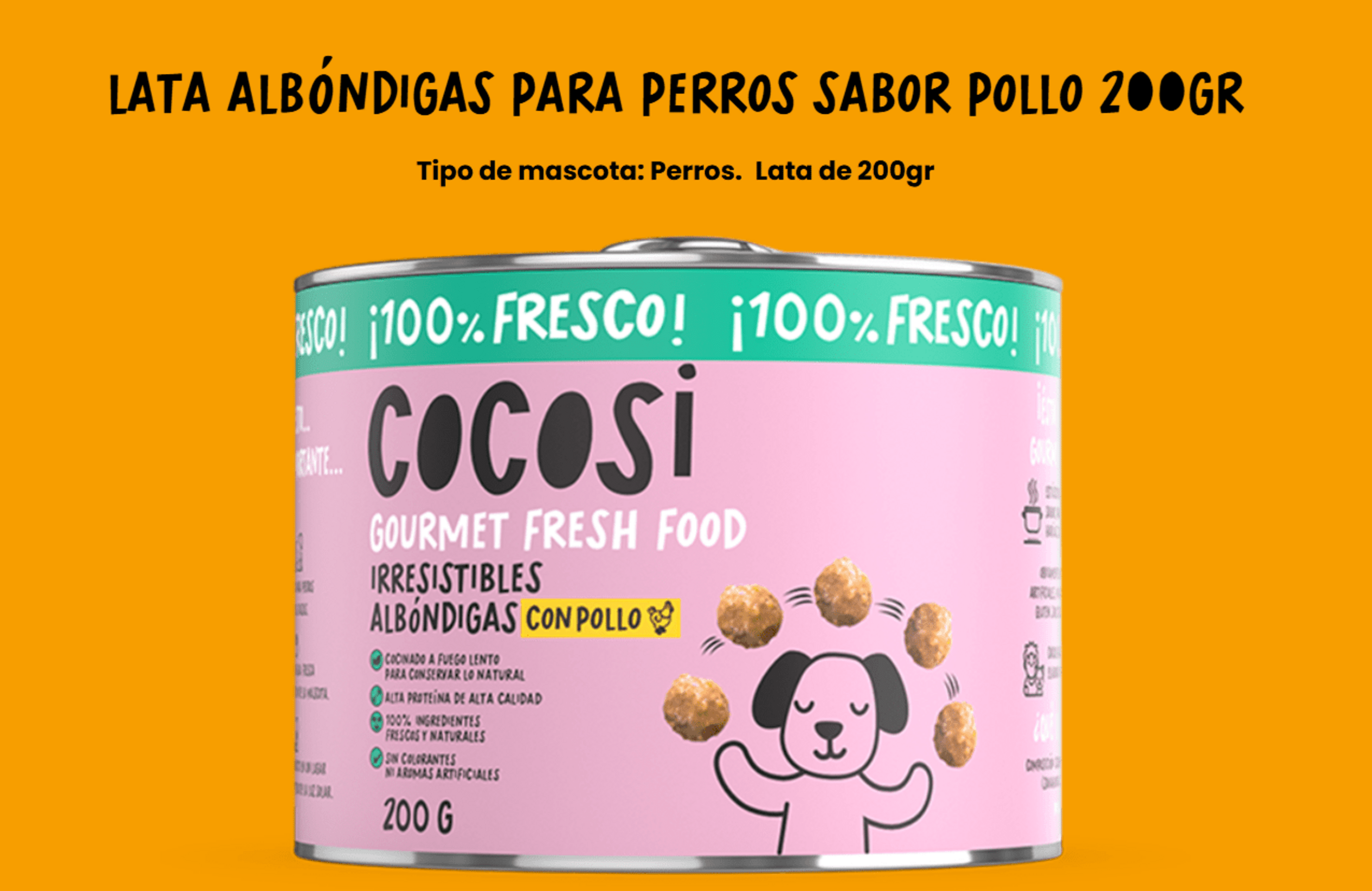 Cocosi Lata Albóndigas Con Pollo - 6