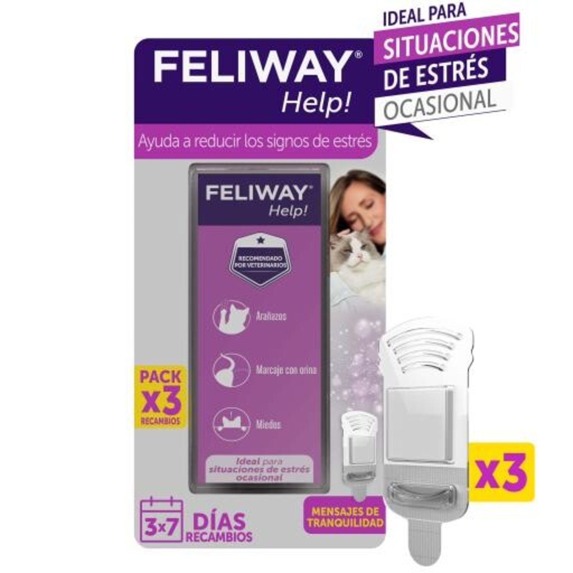 Feliway Help Difusor + Recambio 7 Dias - 4