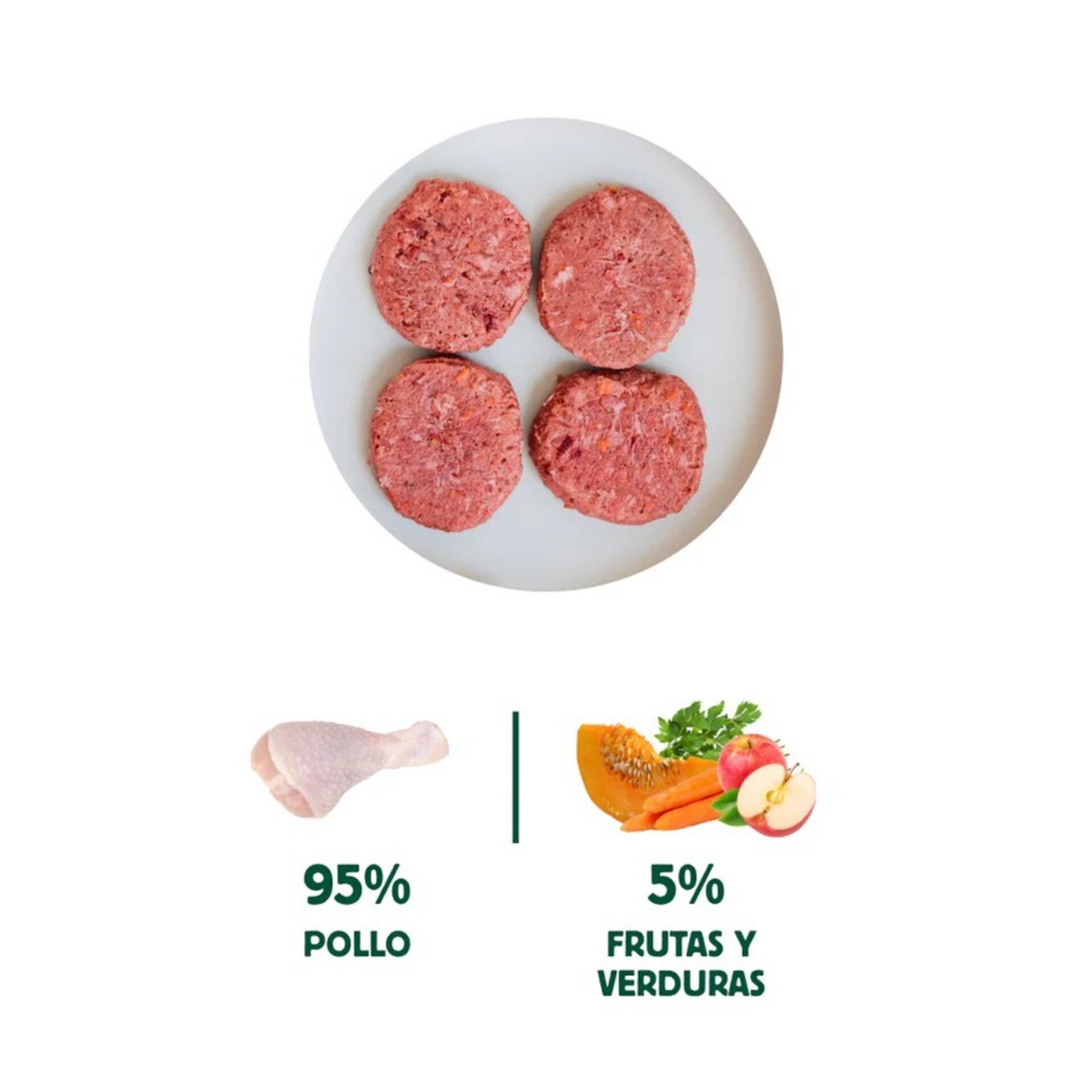 Wild Balance Menú BARF Pollo con Verduras Frescas para Gatos - 3