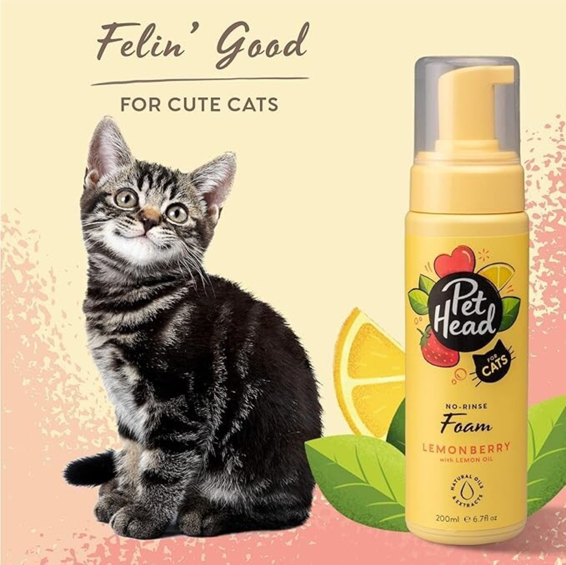 Champu Para Gatos Pet Head Feling Good Limon - 2