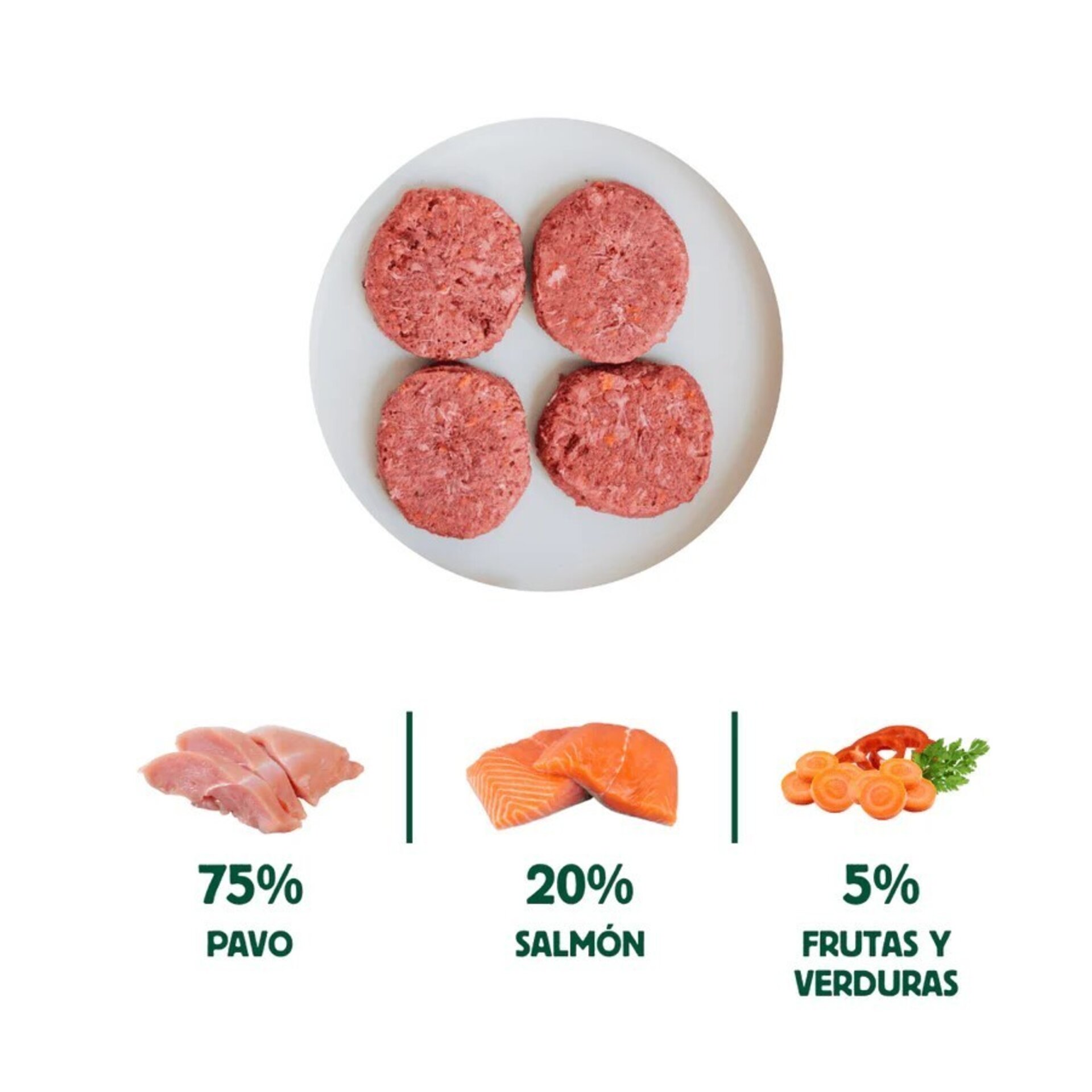 Wild Balance Menú BARF Salmón con Verduras Frescas Gatos - 3