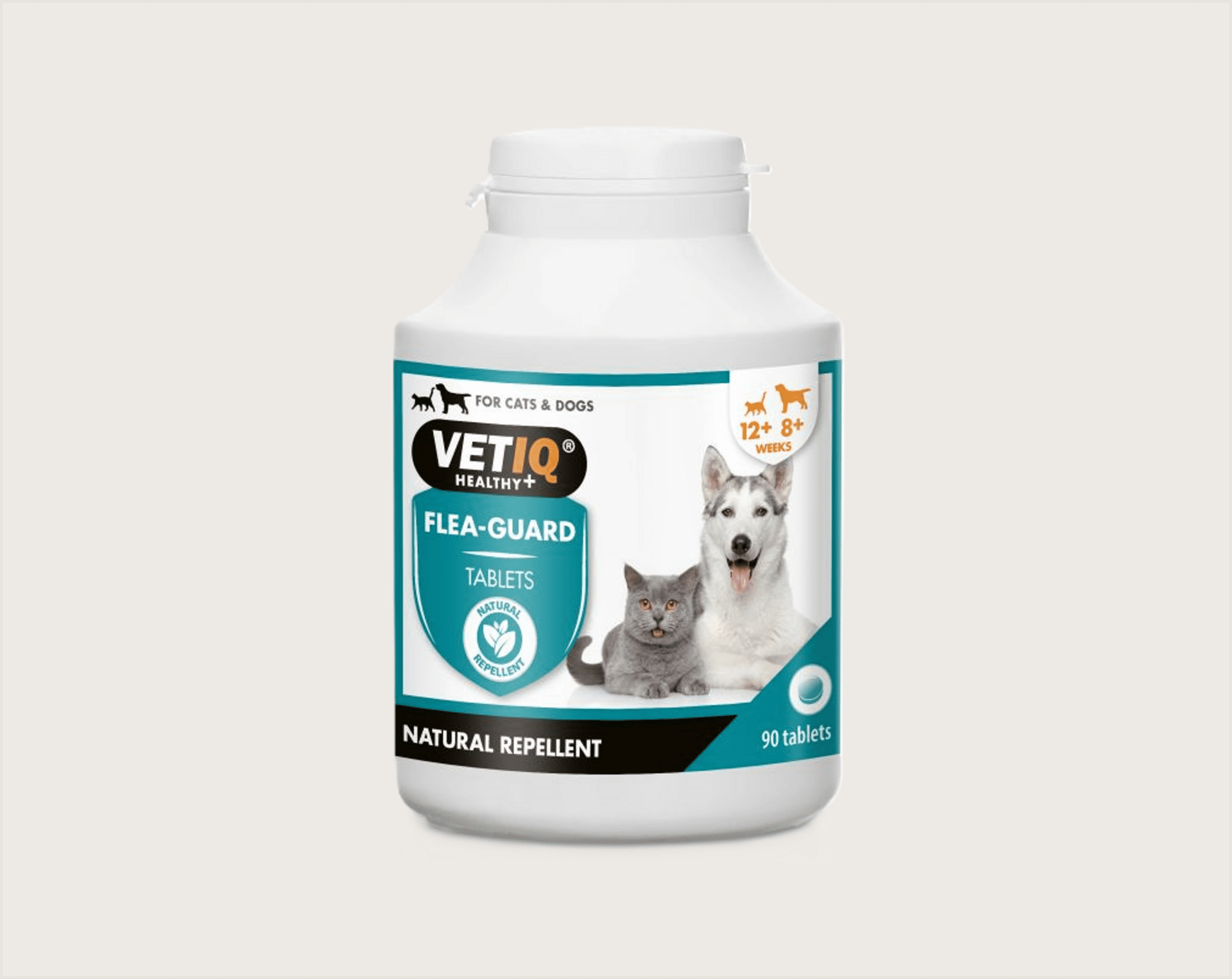 VetIQ Flea Guard Powder Repelente Natural Pulgas y Garrapatas Tabletas - 1