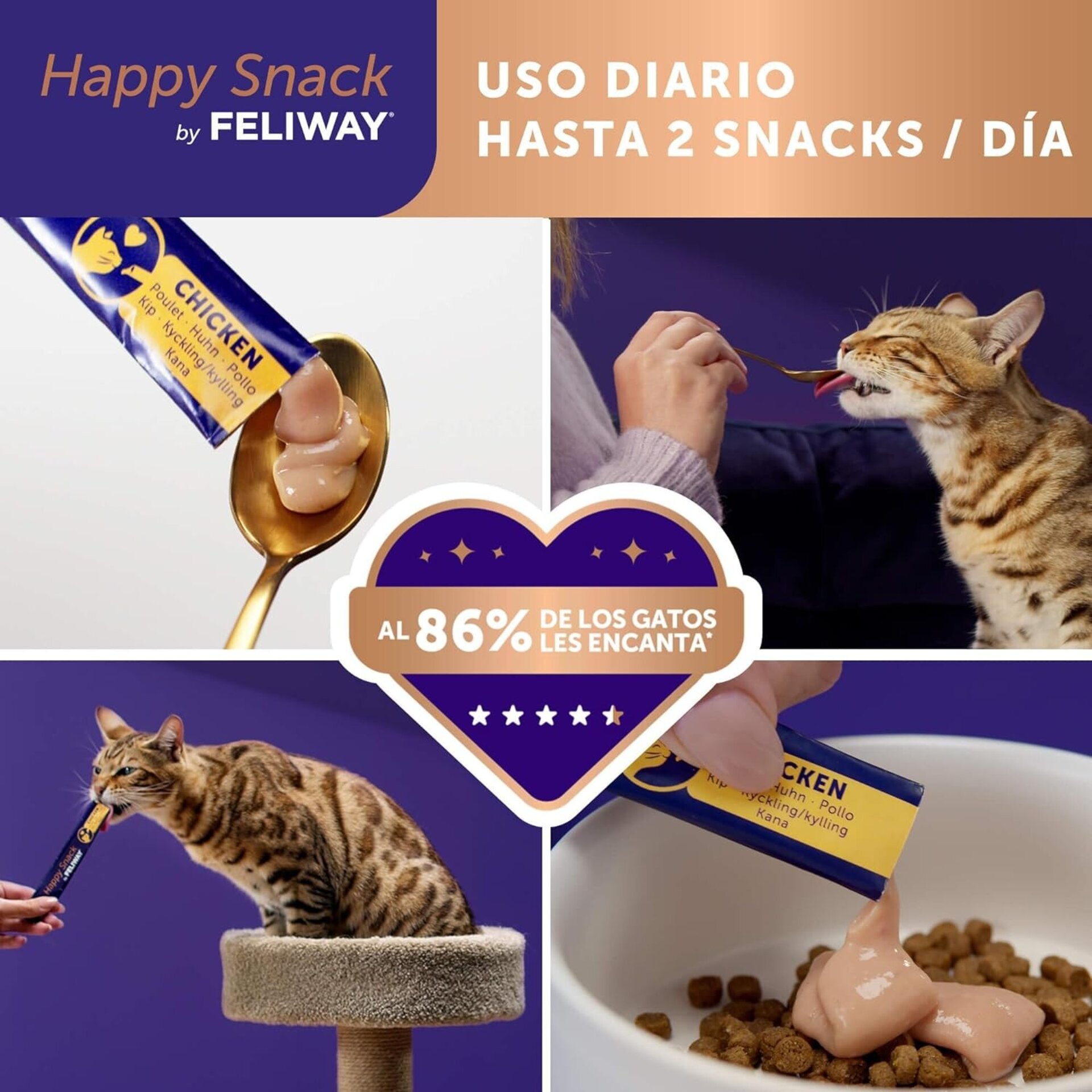 Feliway Happy Snack Relajante Sabor A Pollo - 4