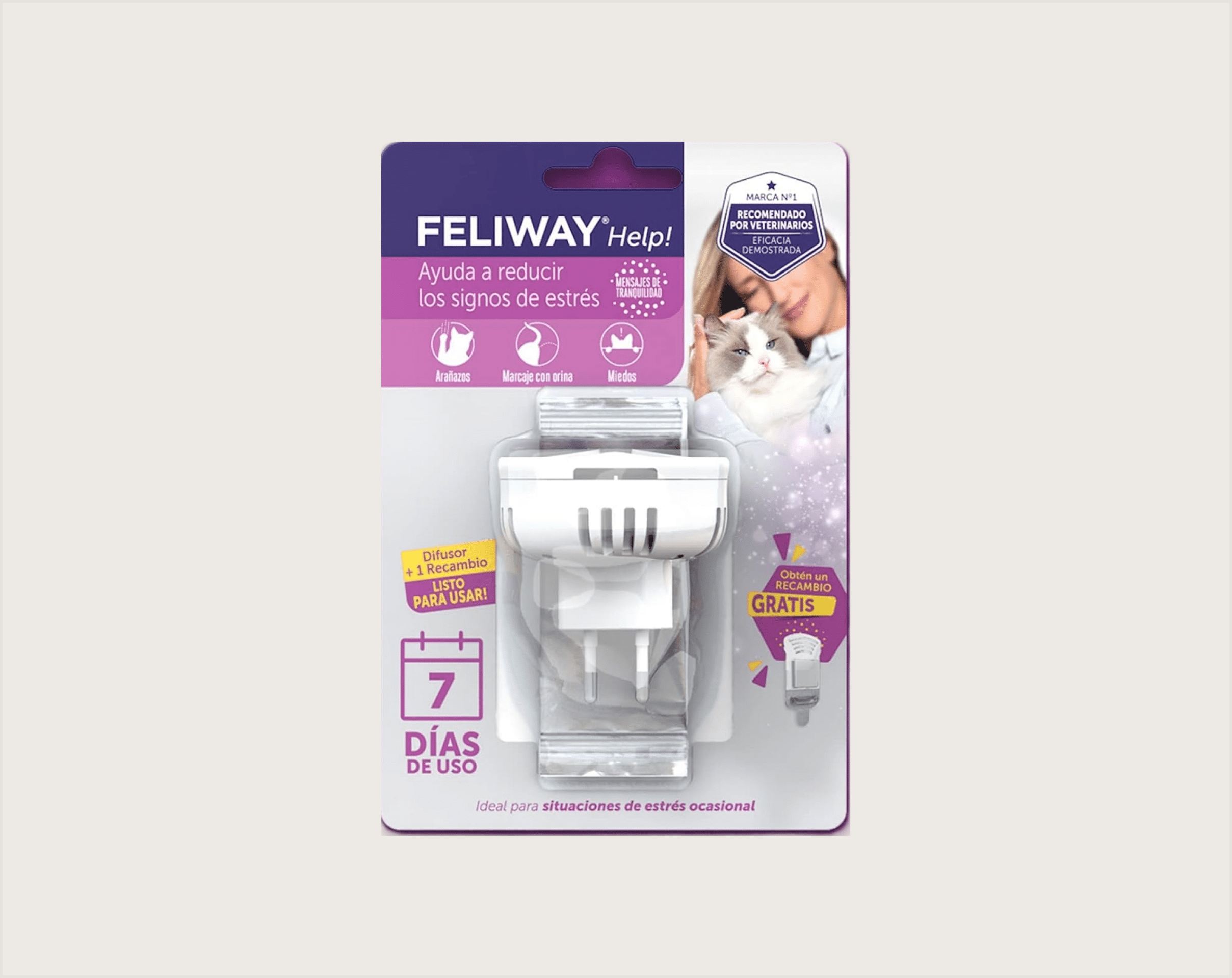 Feliway Help Difusor + Recambio 7 Dias - 1