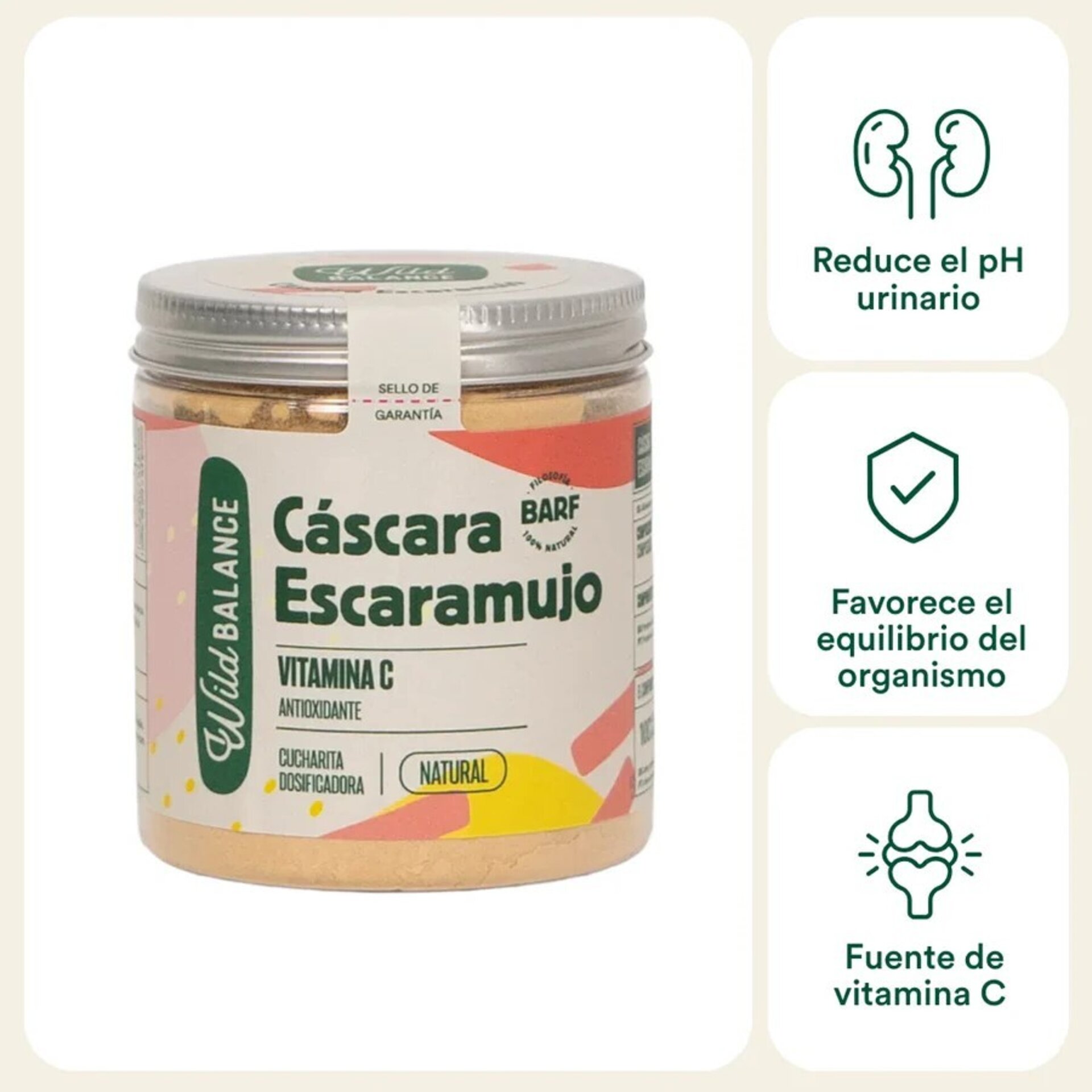 Wild Balance Cáscara de Escaramujo en Polvo (Perros y Gatos) - 2