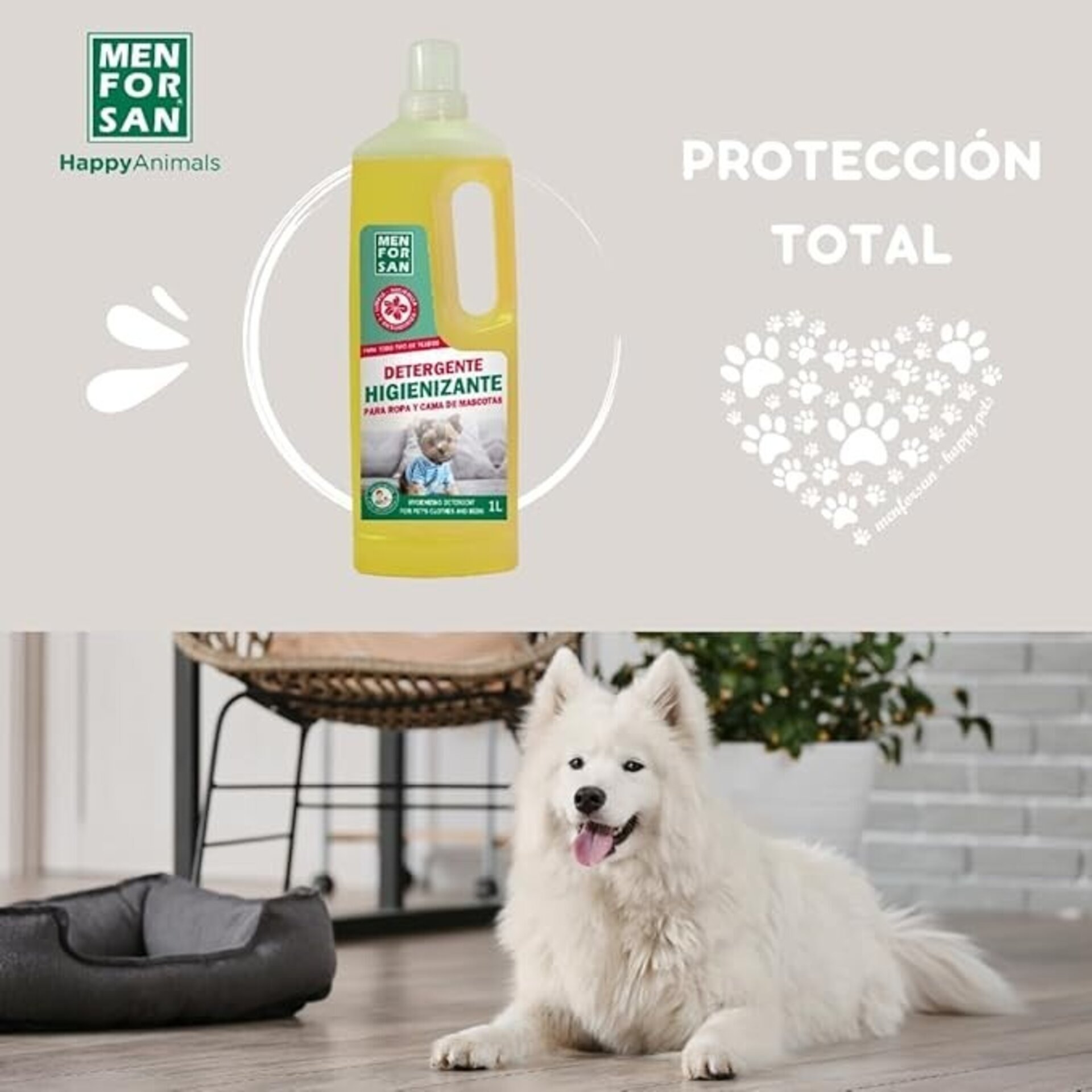 Detergente Para La ropa Y Cama De Las Mascotas Men For San - 3