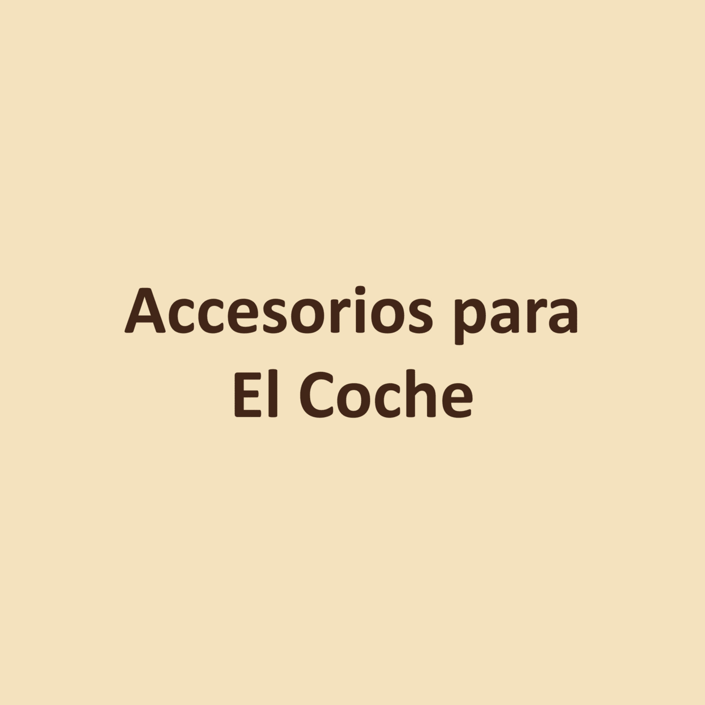 Accesorios Para El Coche