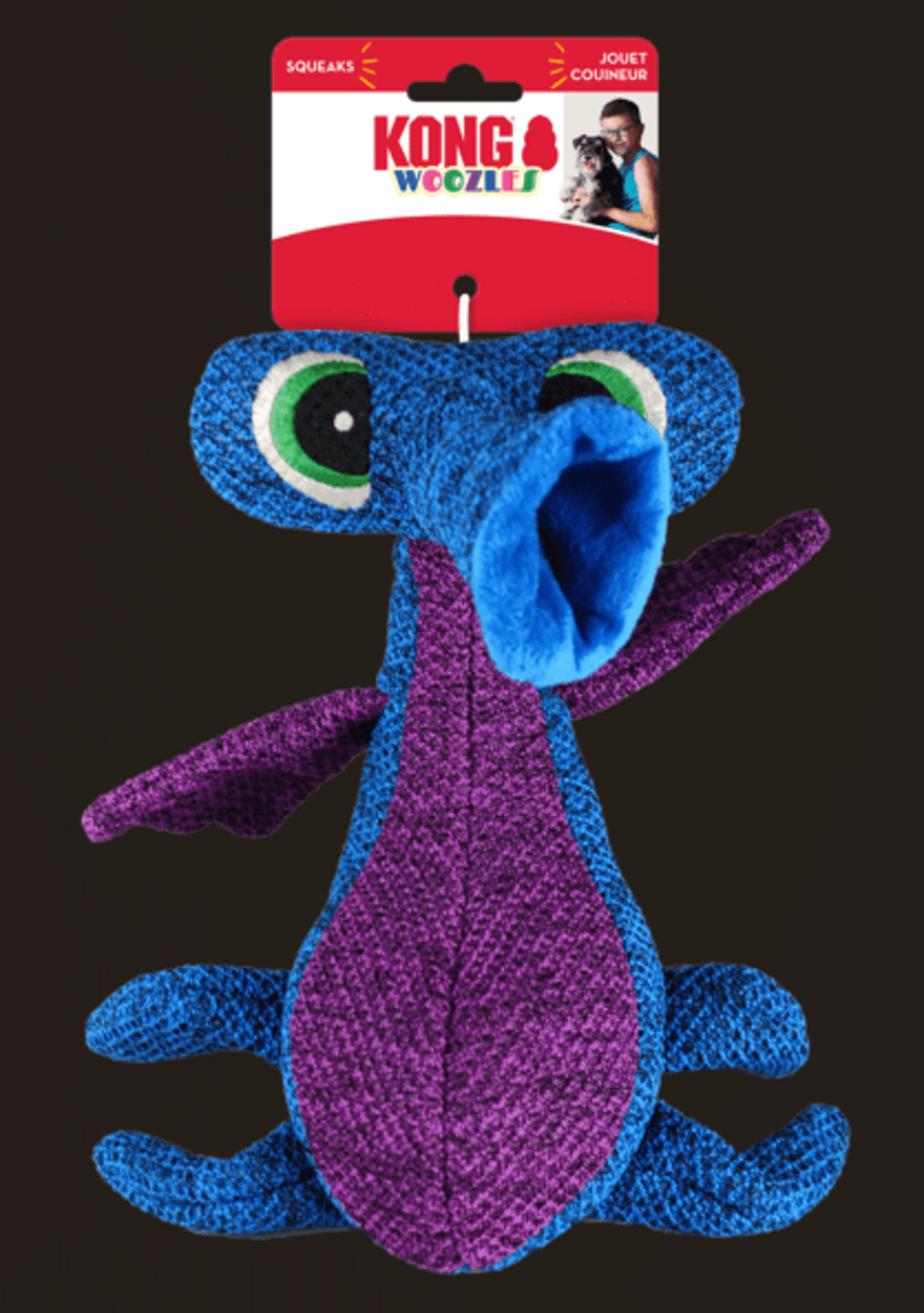 Peluche Kong Woozles Blue - 3