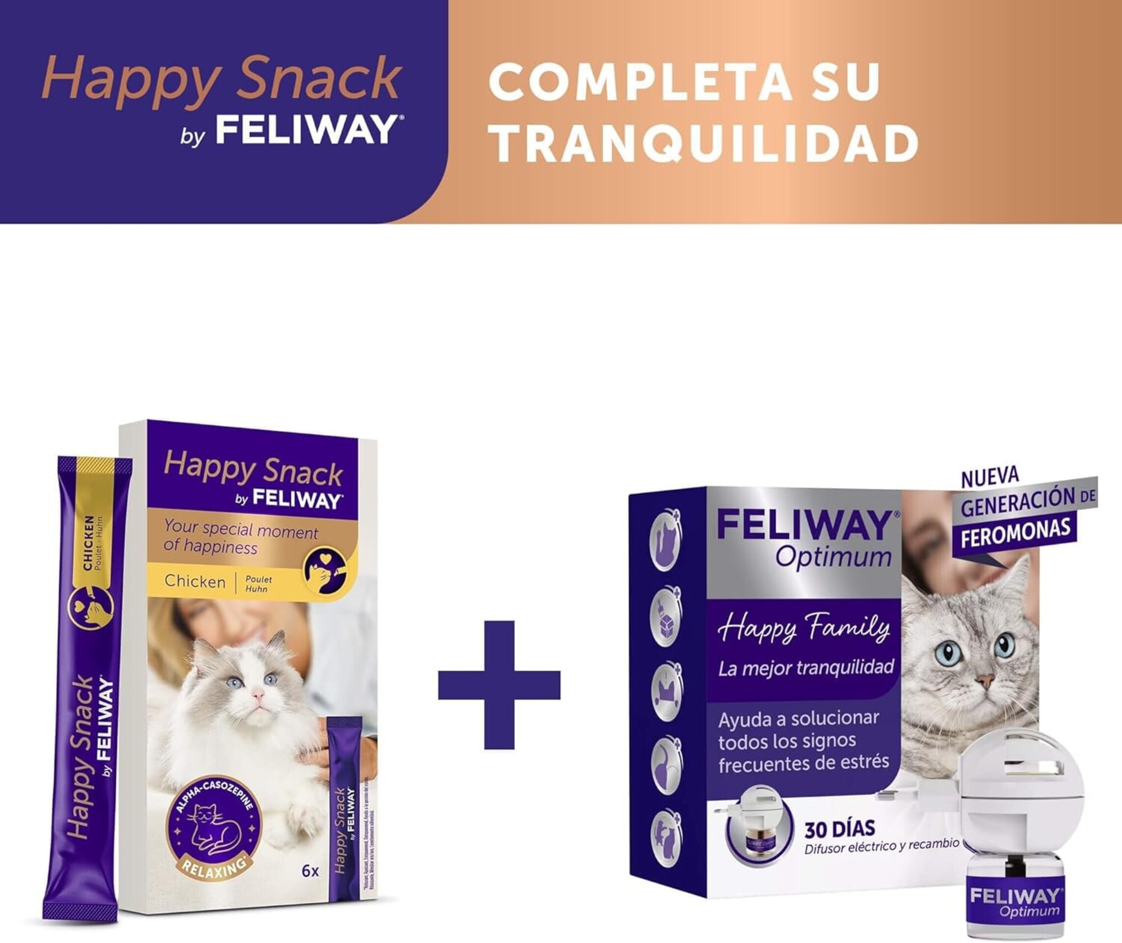 Feliway Happy Snack Relajante Sabor A Pollo - 9