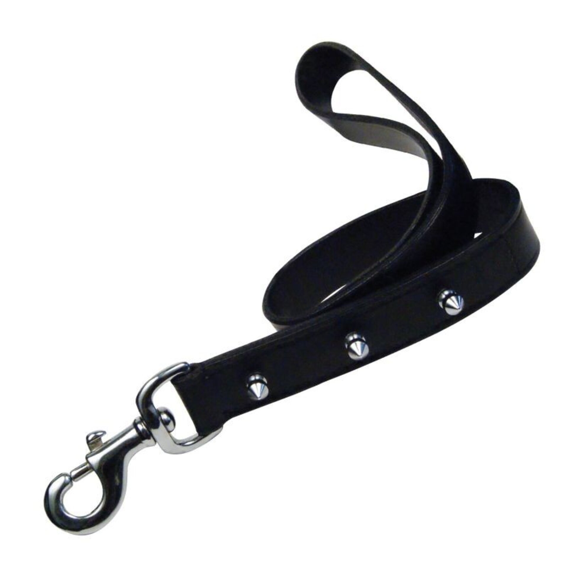 Correas De Piel Negra Con Pinchos - 2